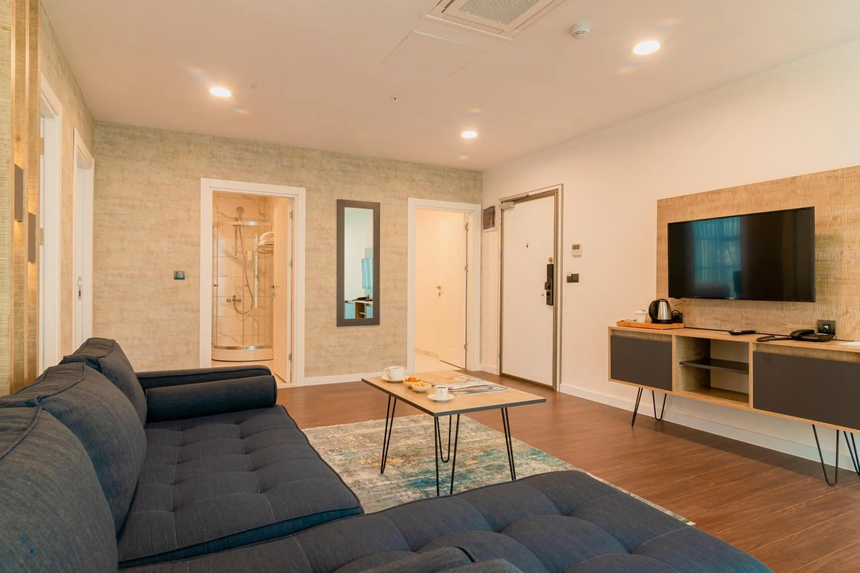 Shower in Sabırlar City Suites Hotel