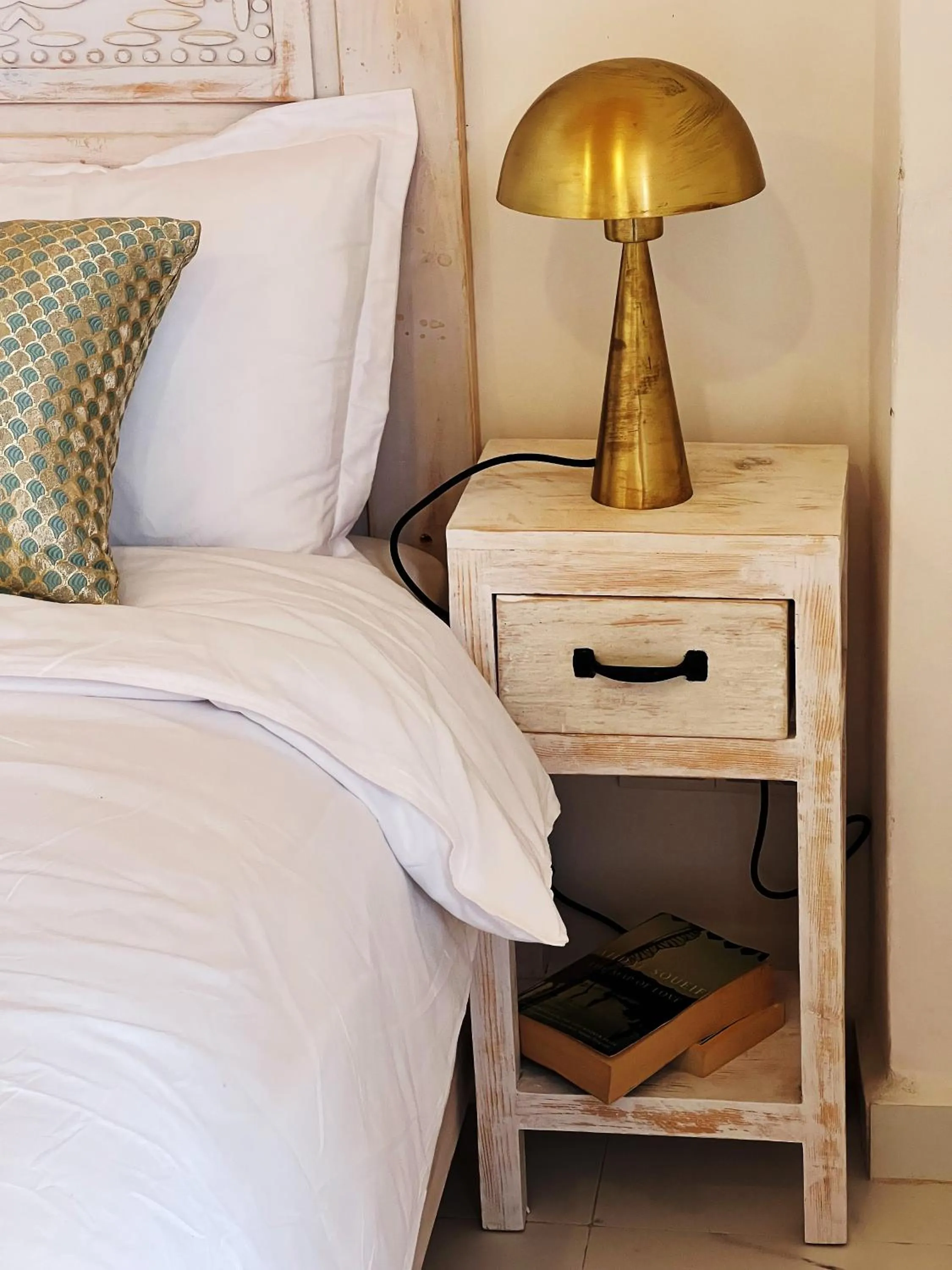Decorative detail, Bed in Riad Al Manara