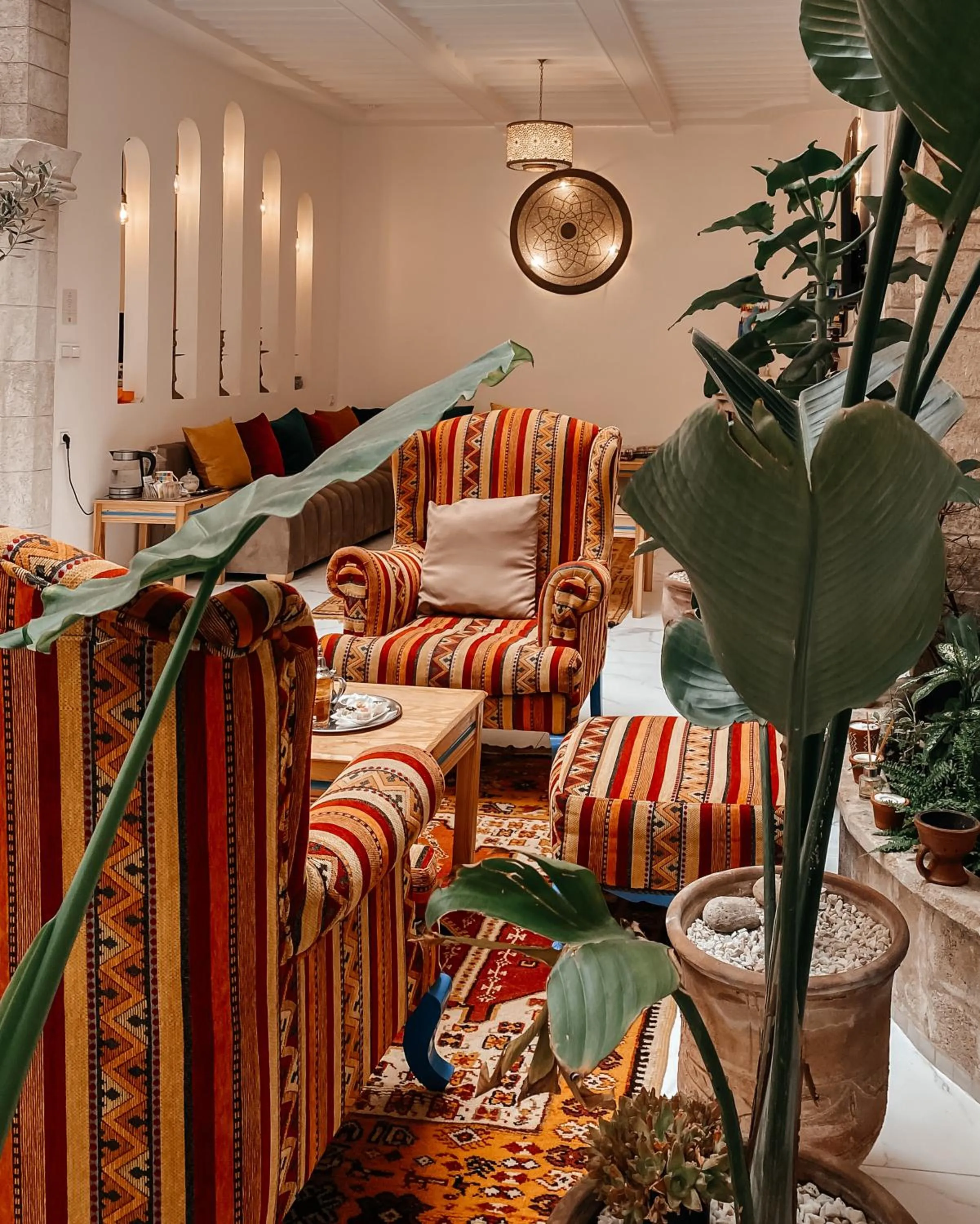 Patio, Bed in Riad Al Manara