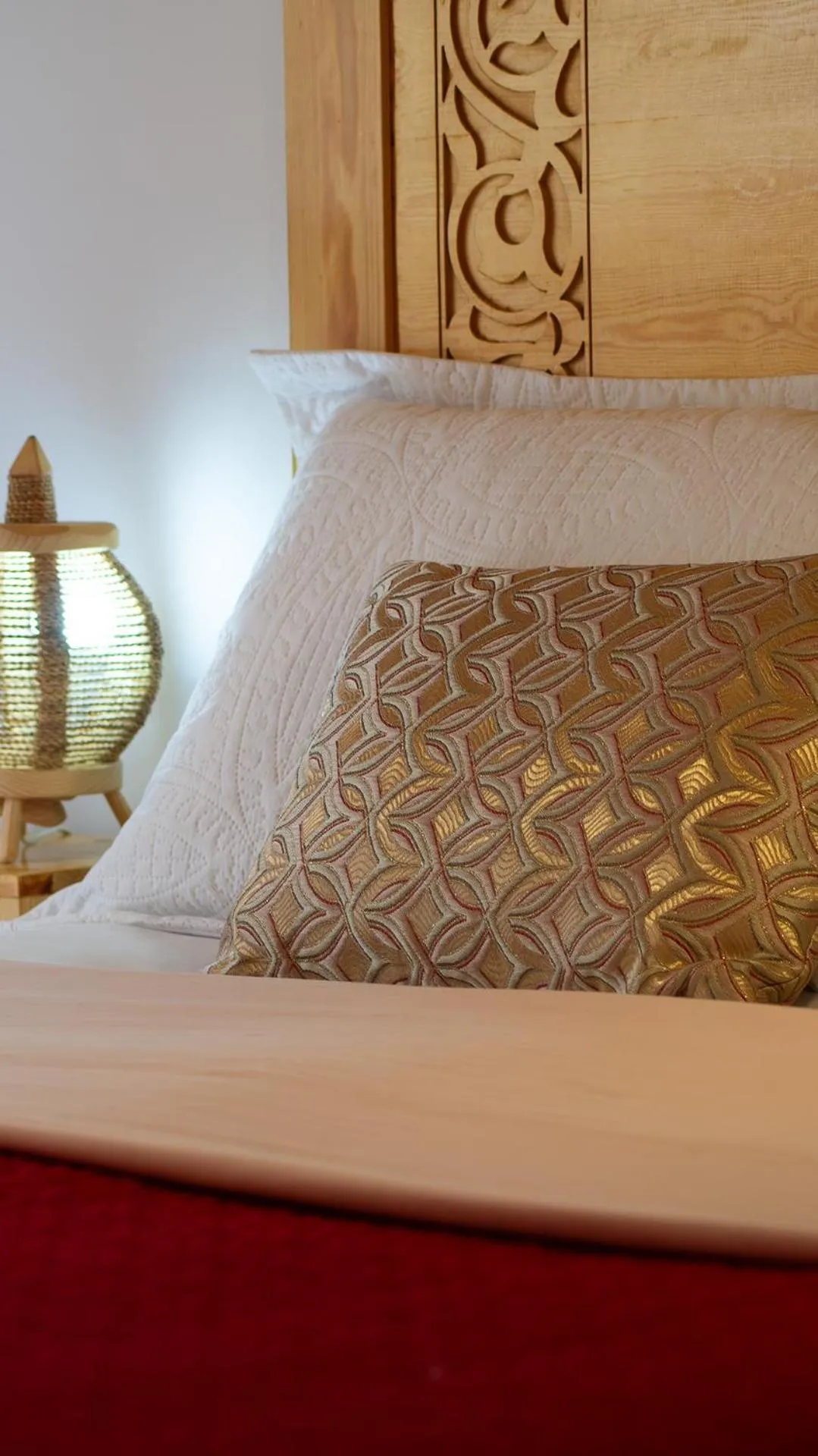 Decorative detail, Bed in Riad Al Manara