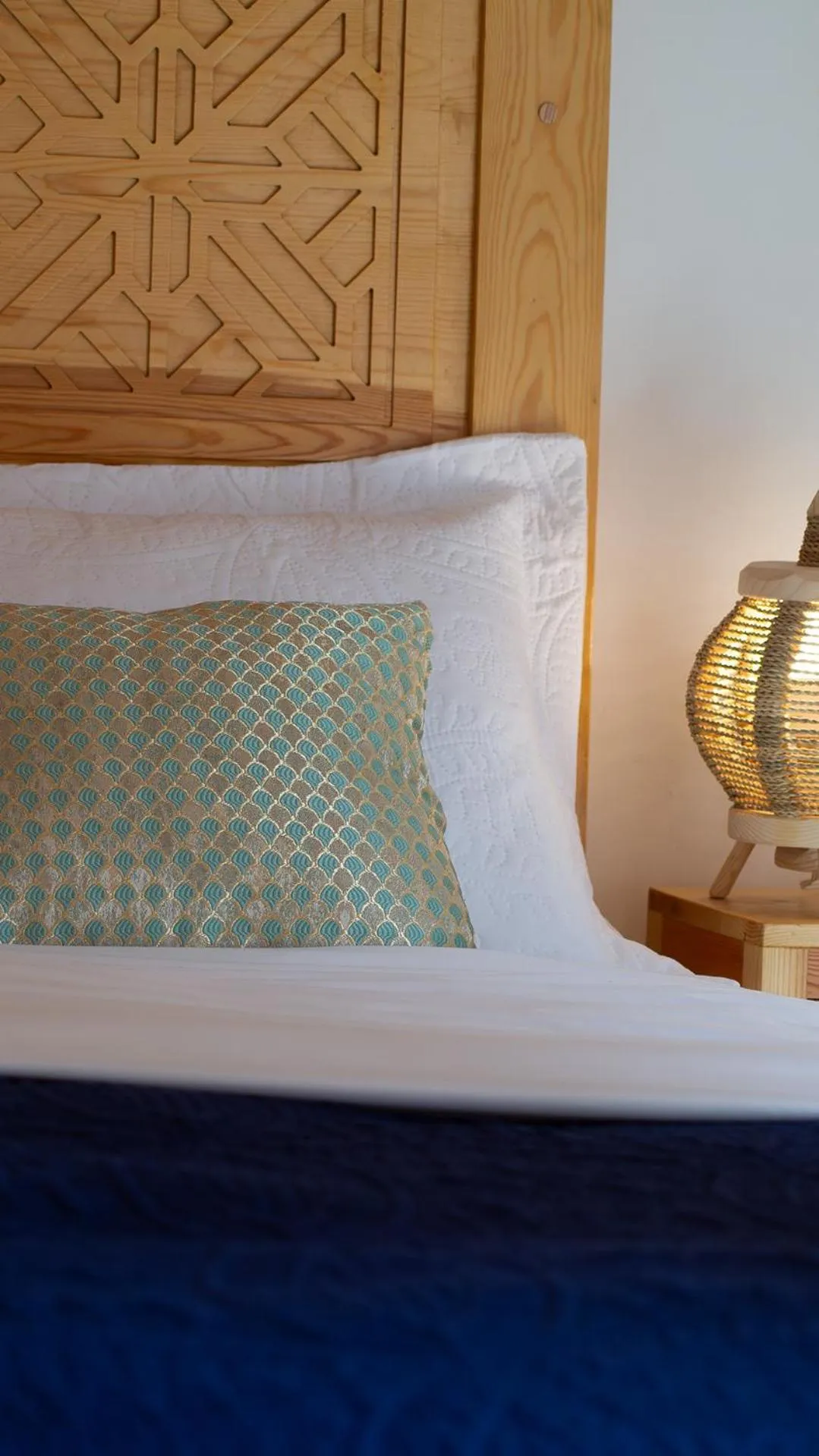 Decorative detail, Bed in Riad Al Manara
