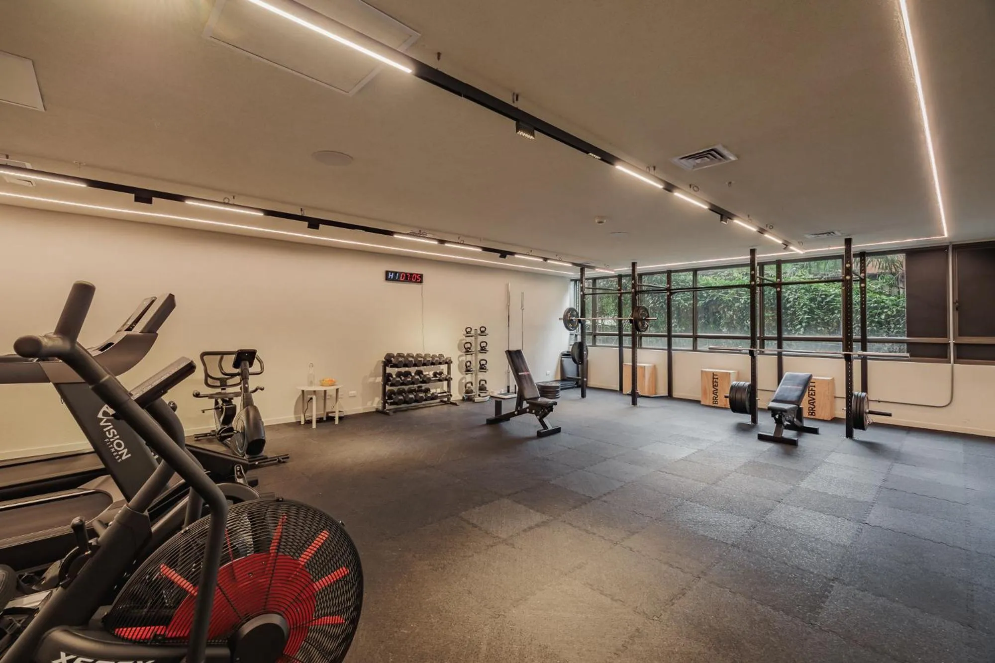 Fitness centre/facilities in Versus Hotel