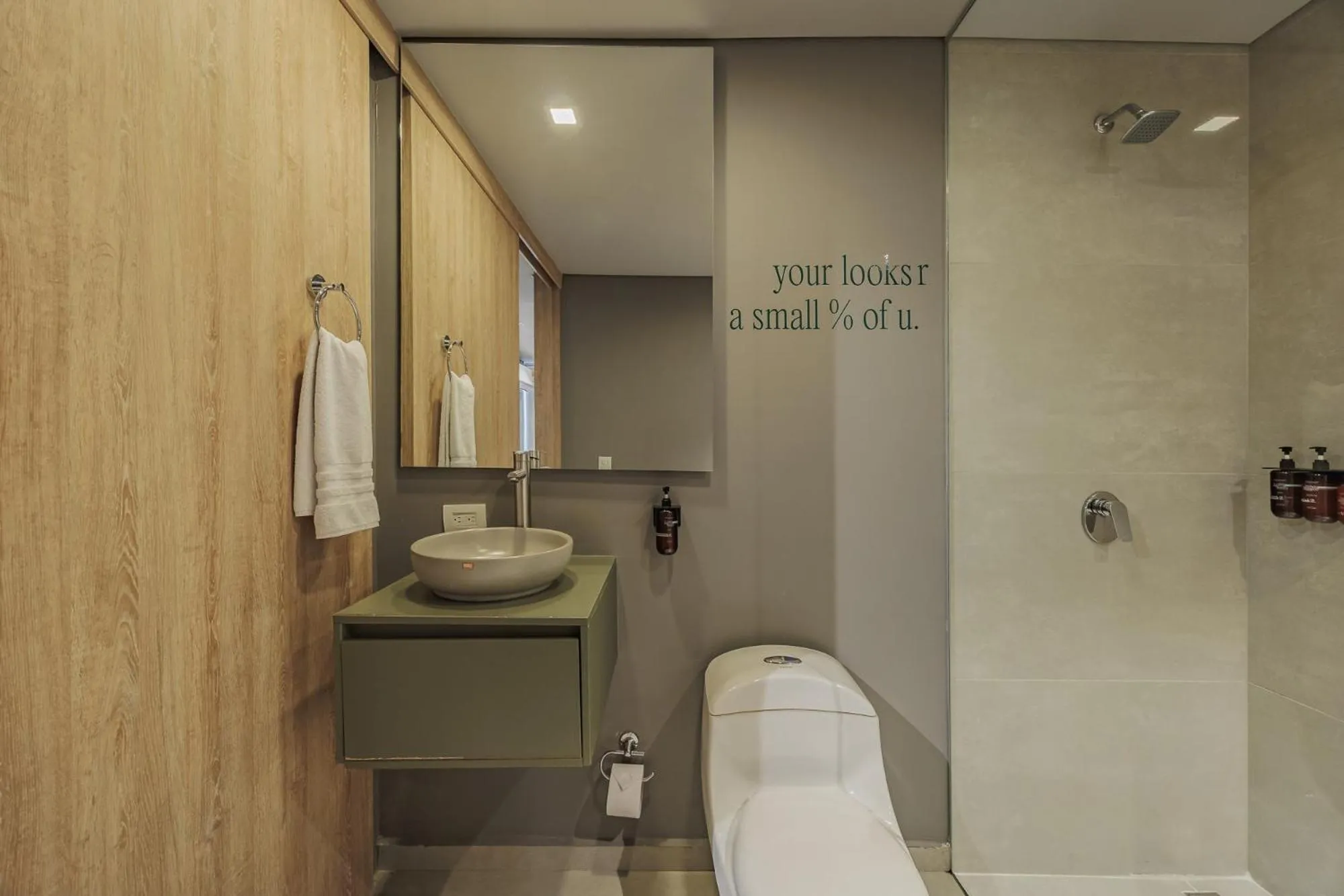 Shower in Versus Hotel