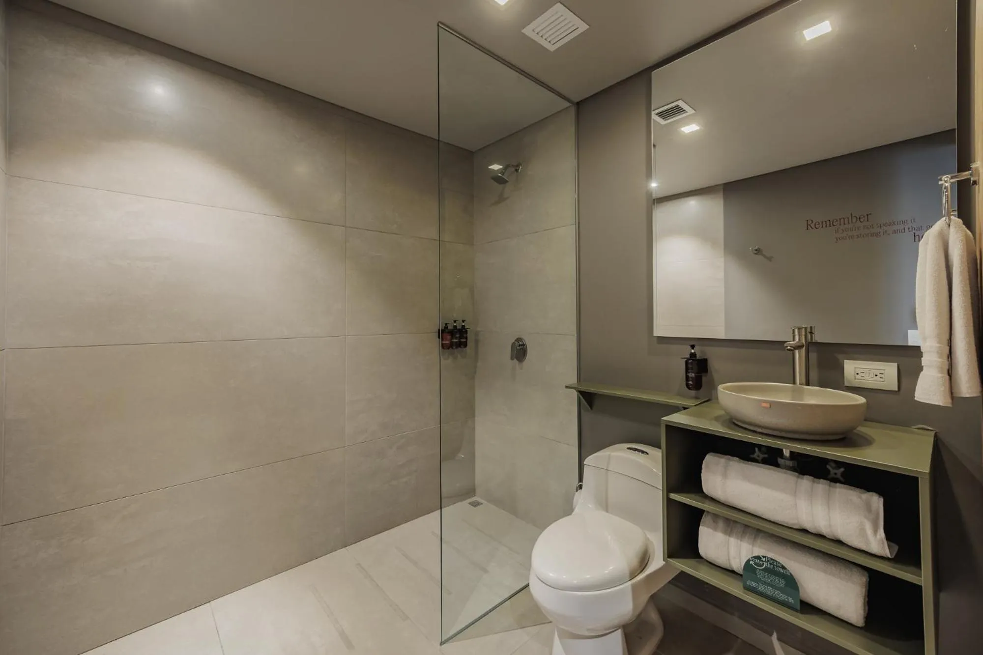 Bathroom in Versus Hotel