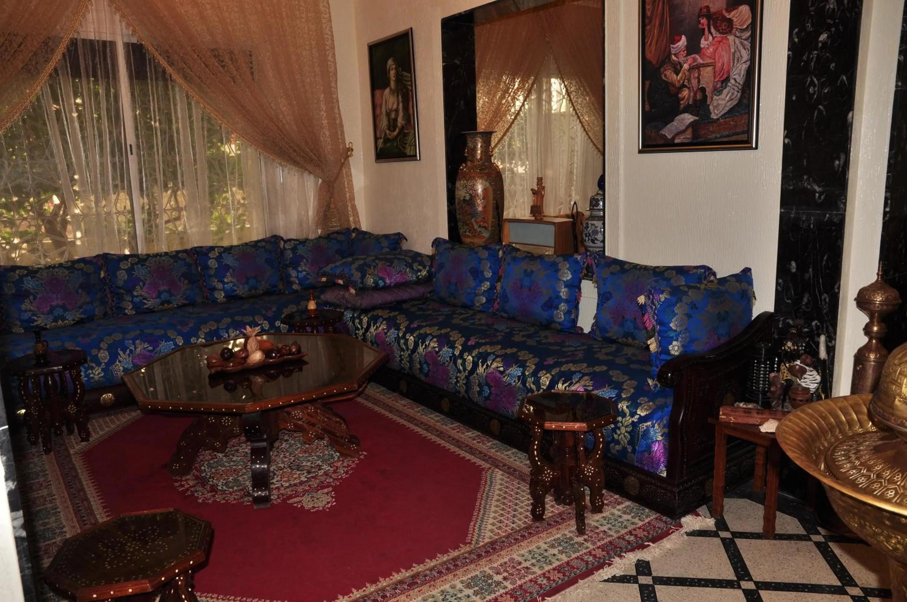 Decorative detail, Seating Area in Dar Aliane