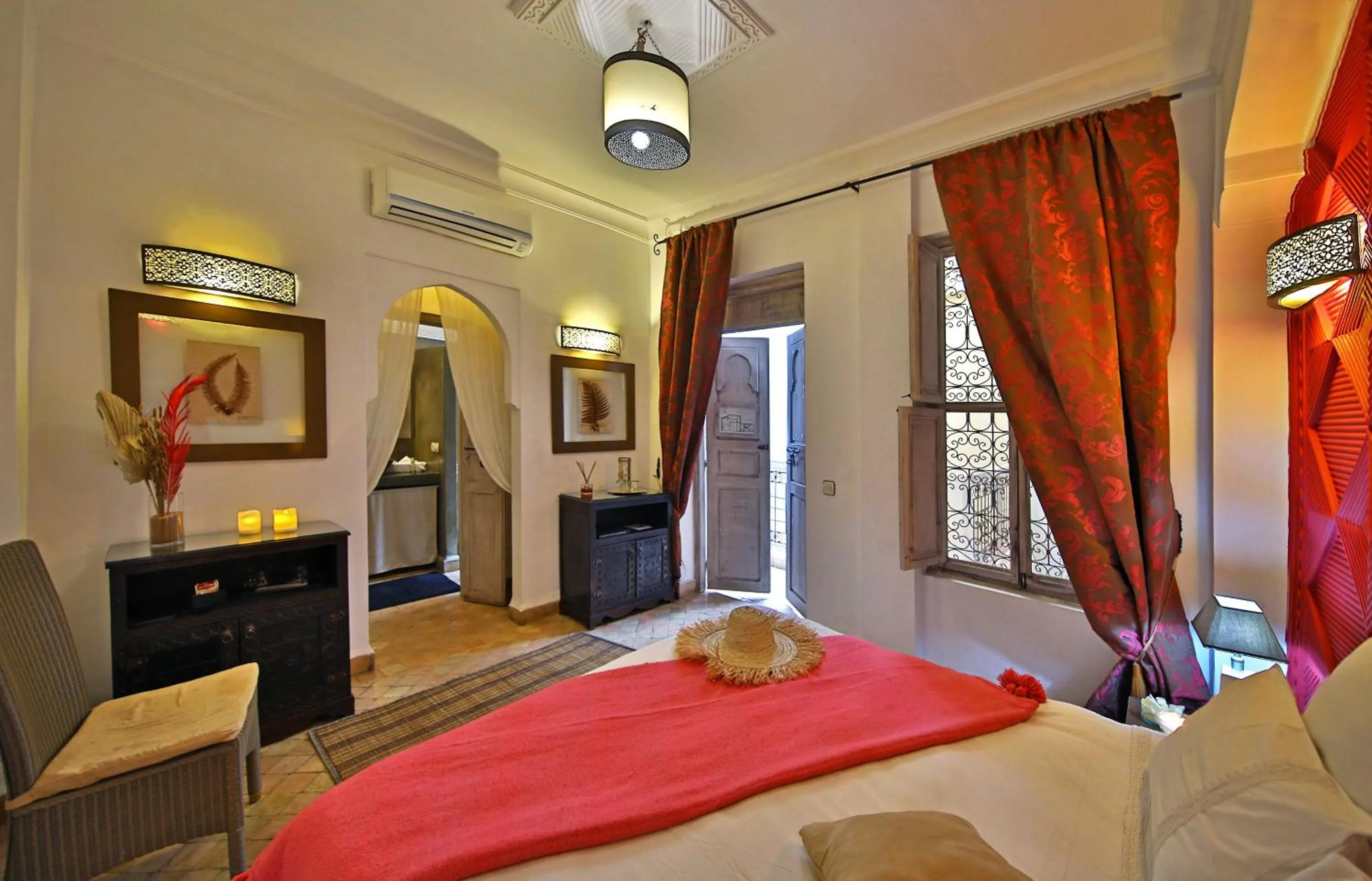 Bed in Riad Anyssates