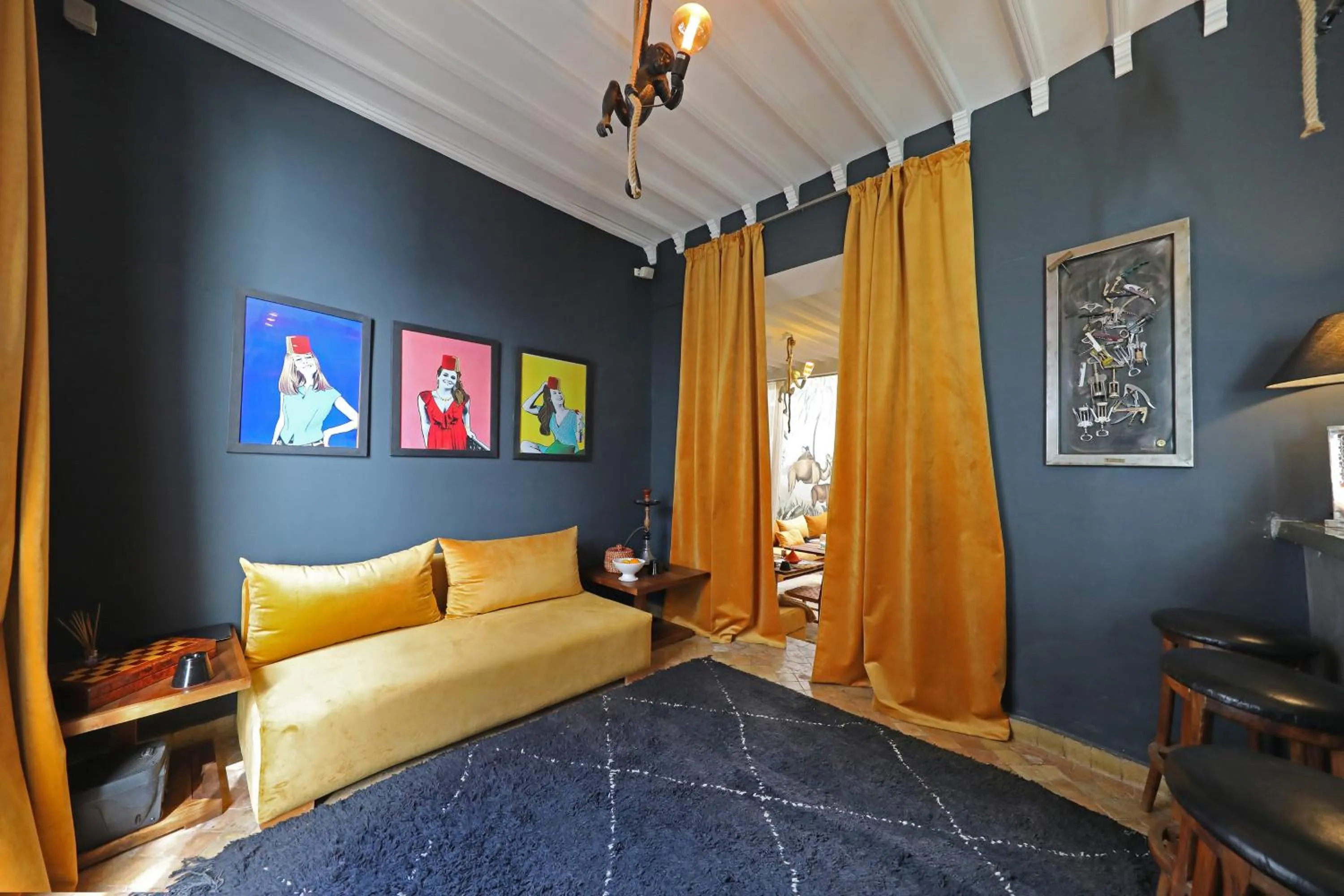 Lounge or bar, Bed in Riad Anyssates