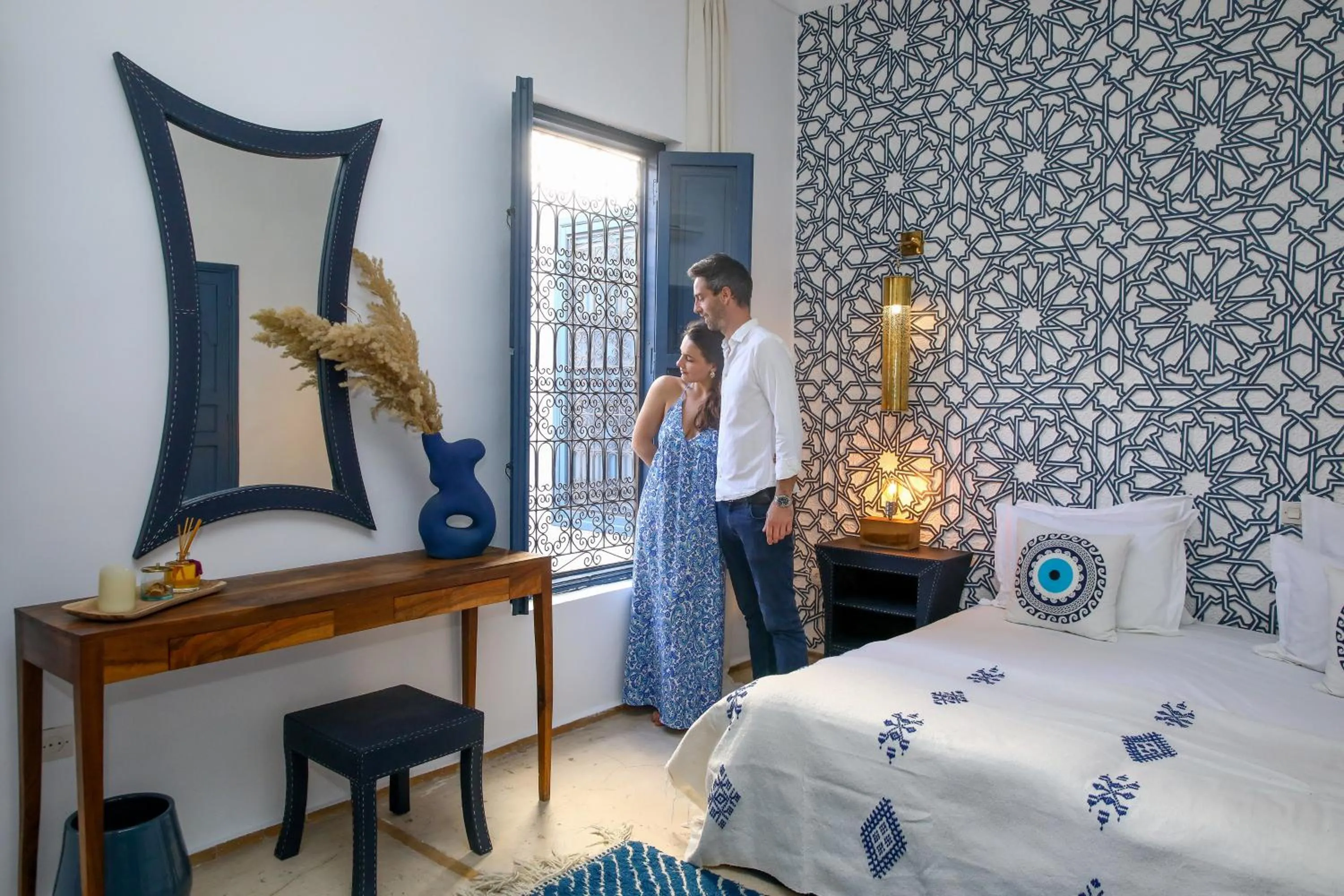 View (from property/room), Bed in Riad Anyssates