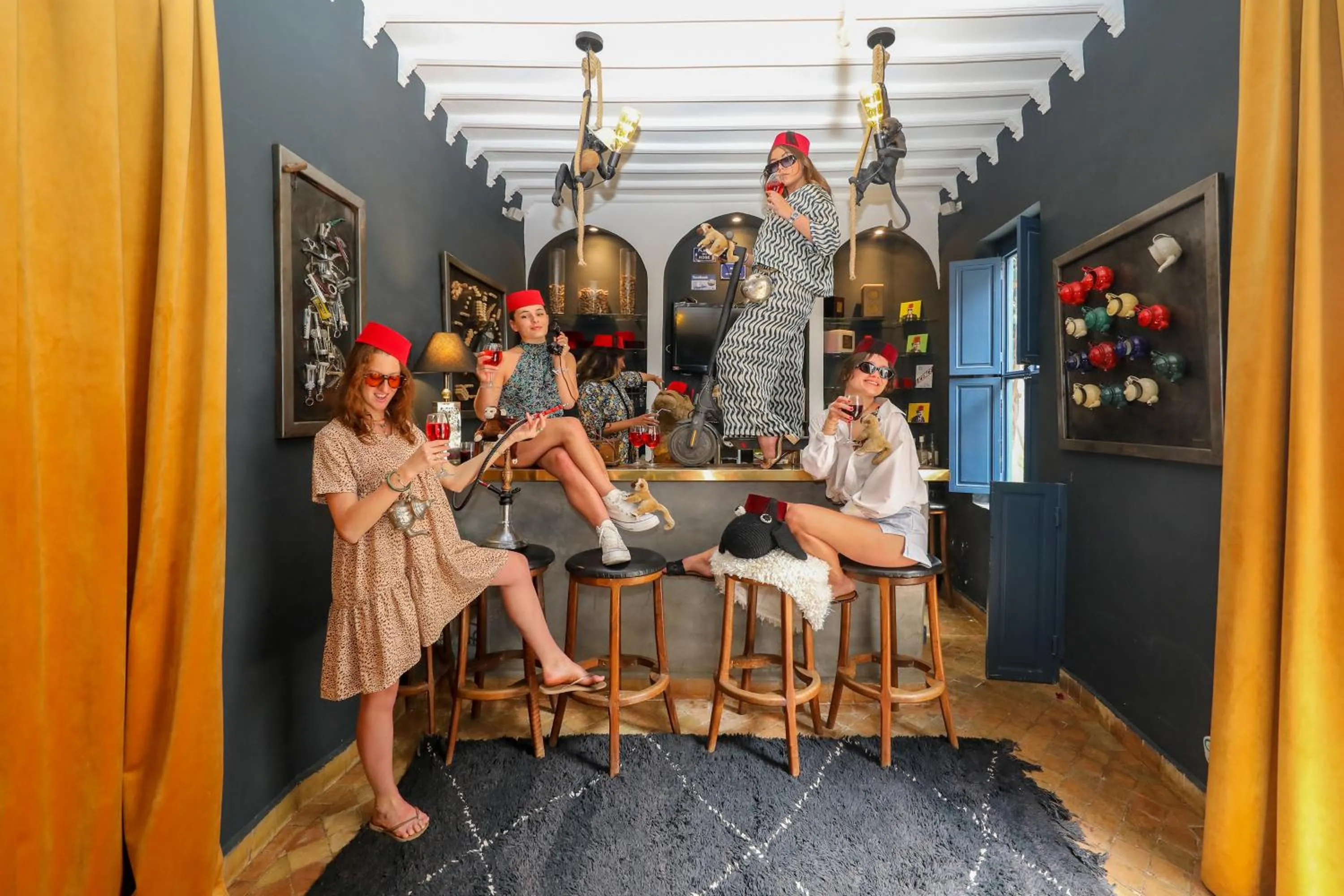 Lounge or bar in Riad Anyssates