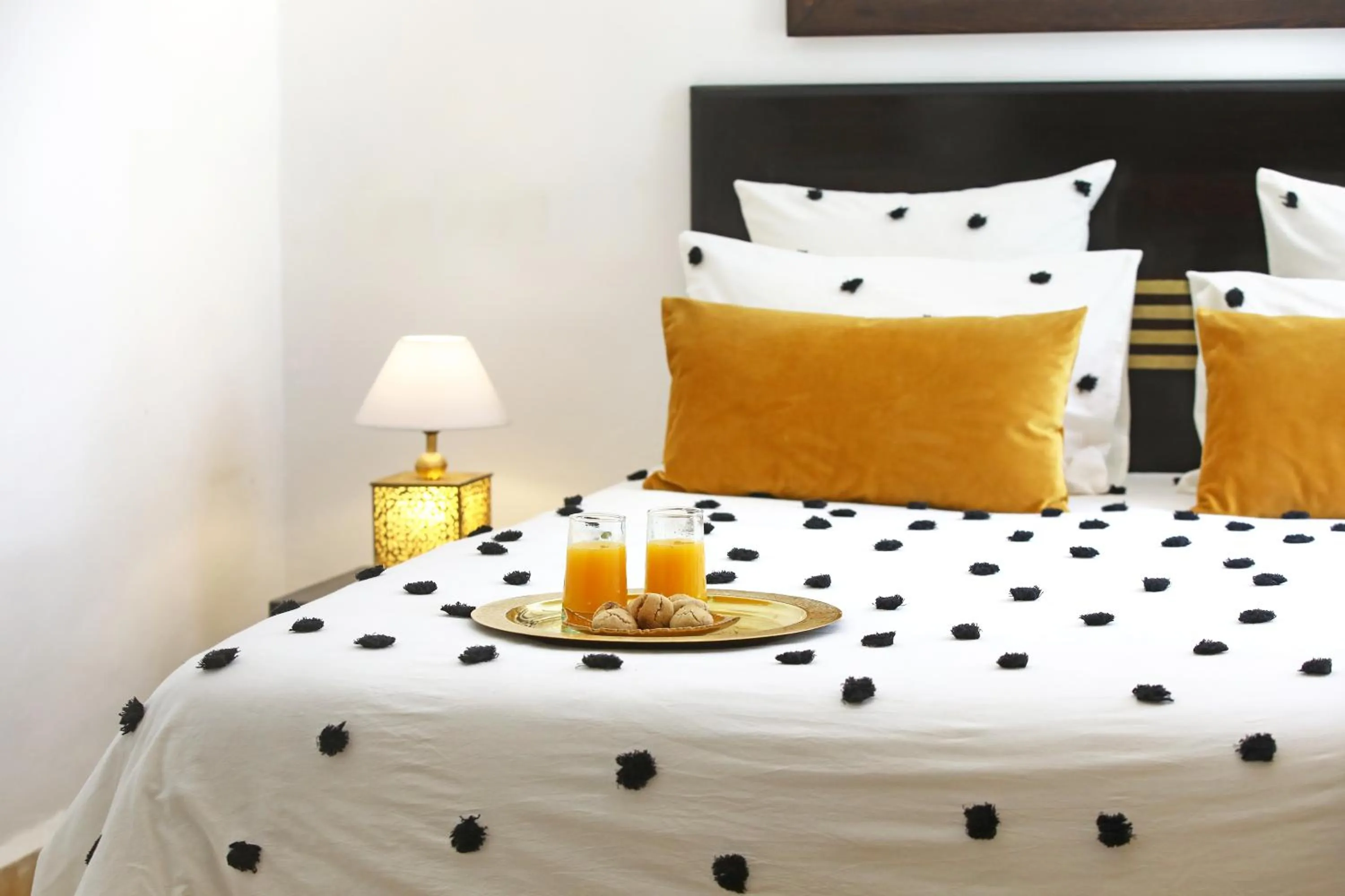 Decorative detail, Bed in Riad Anyssates