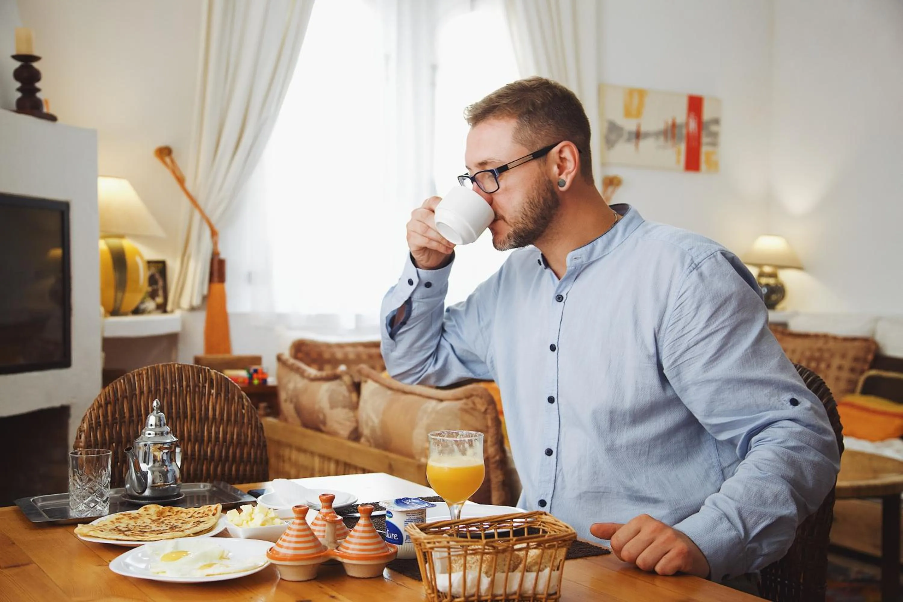Food and drinks in Dar Liouba Hotel