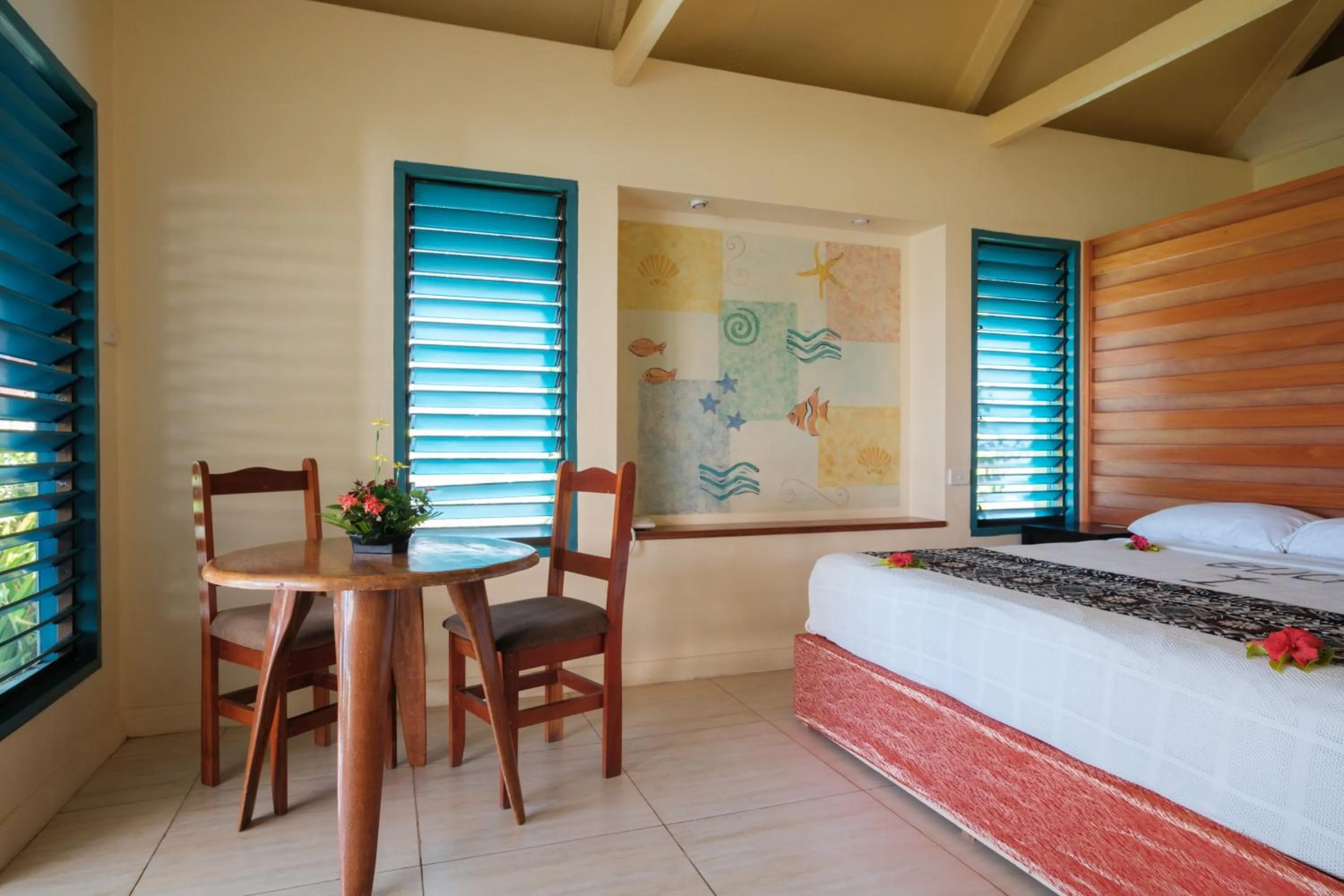 Bed in Fiji Hideaway Resort & Spa