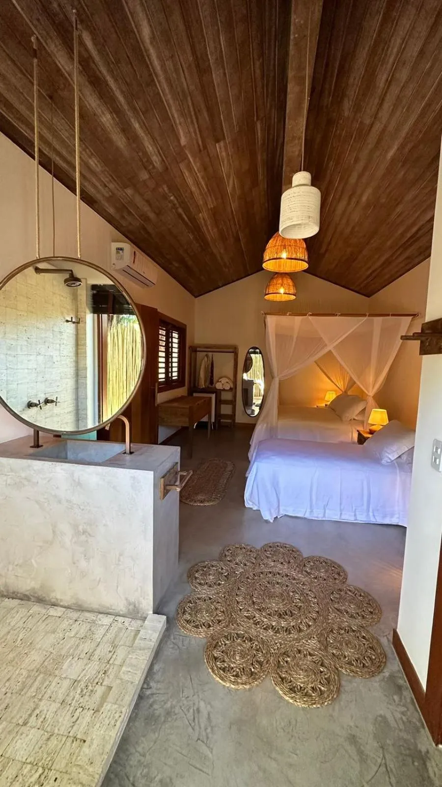 Bed in Pousada Hayo Pé na Areia