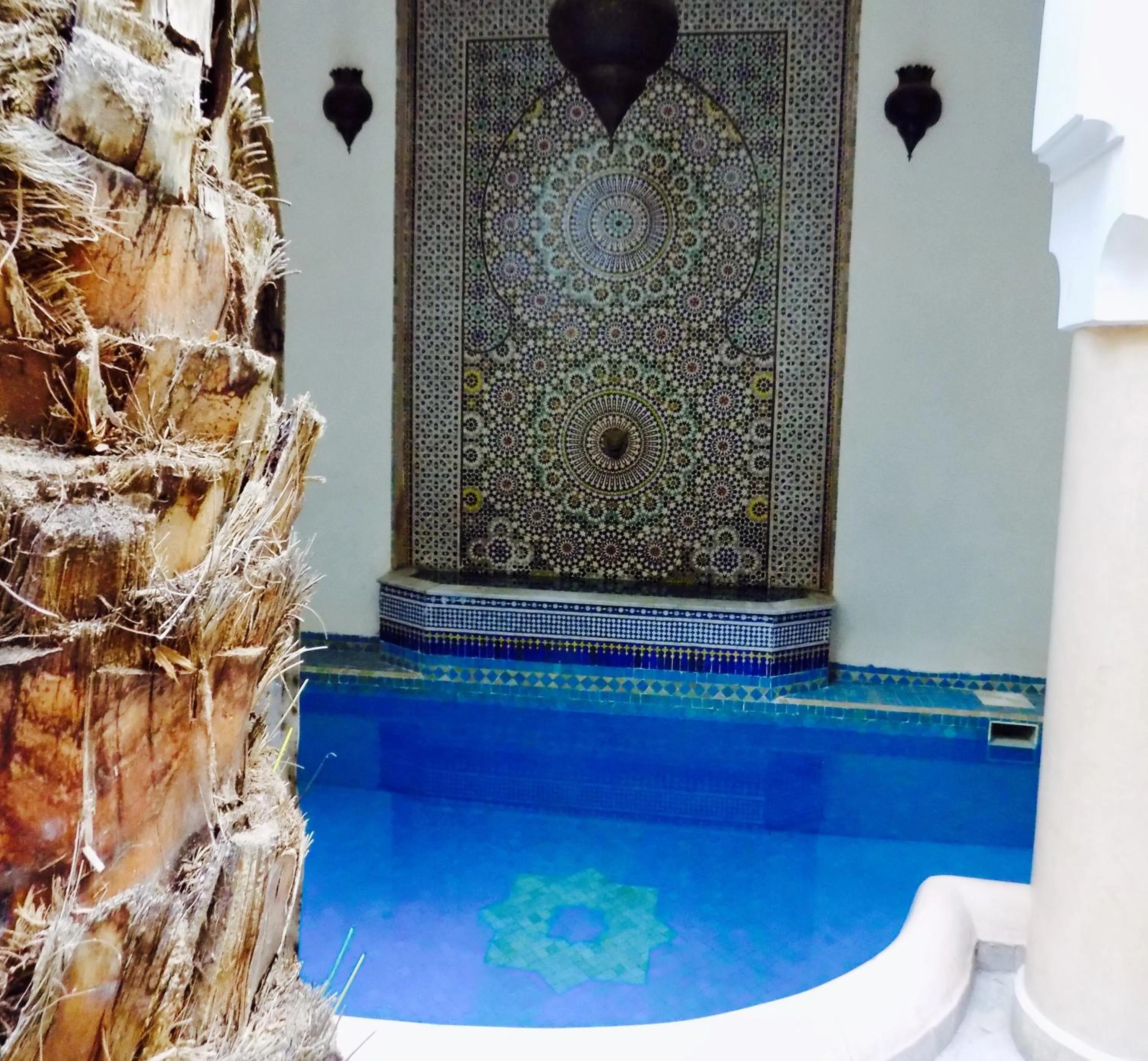Swimming pool in Riad Les Trois Palmiers El Bacha