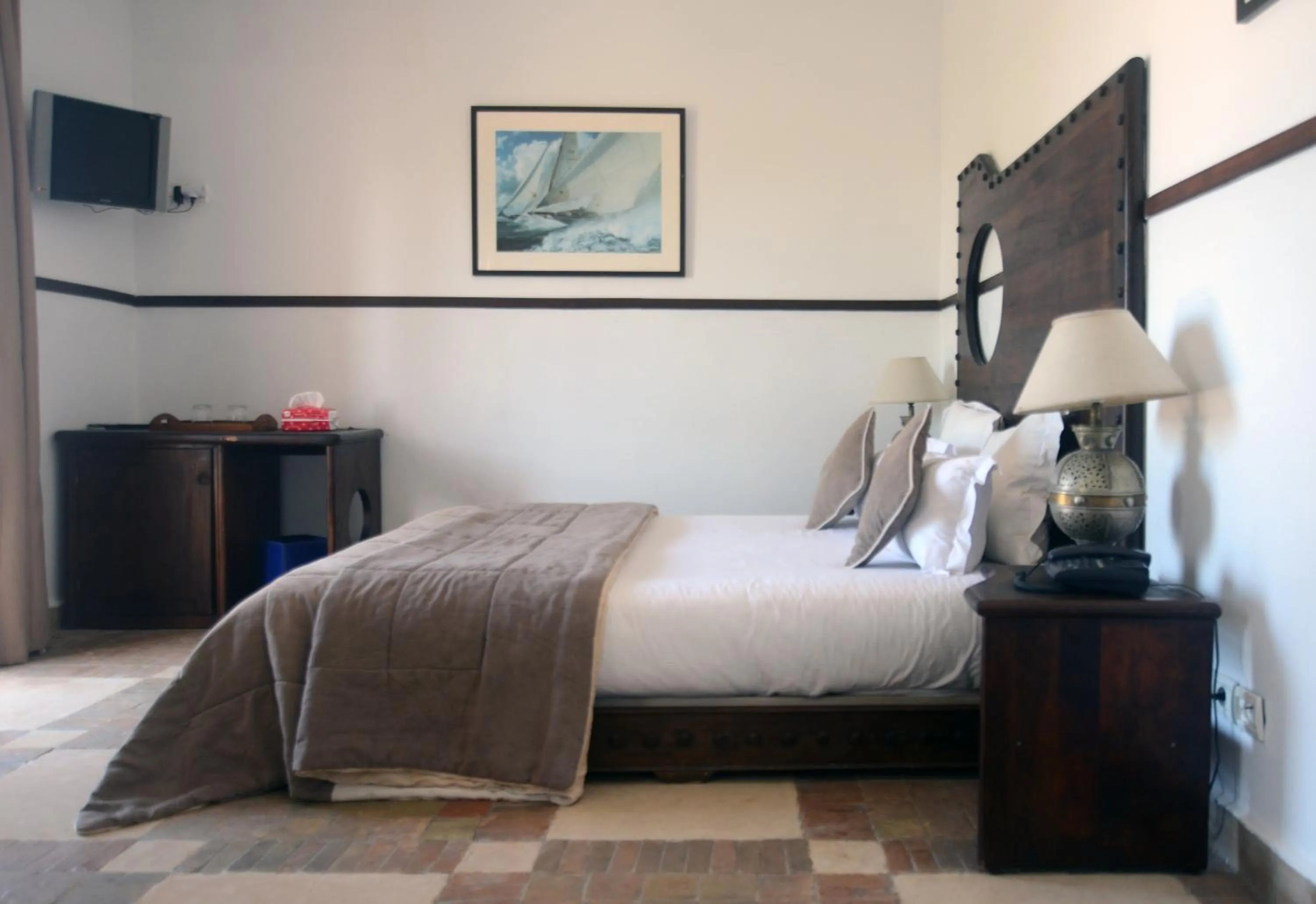 Bed in Hôtel Océan Vagabond