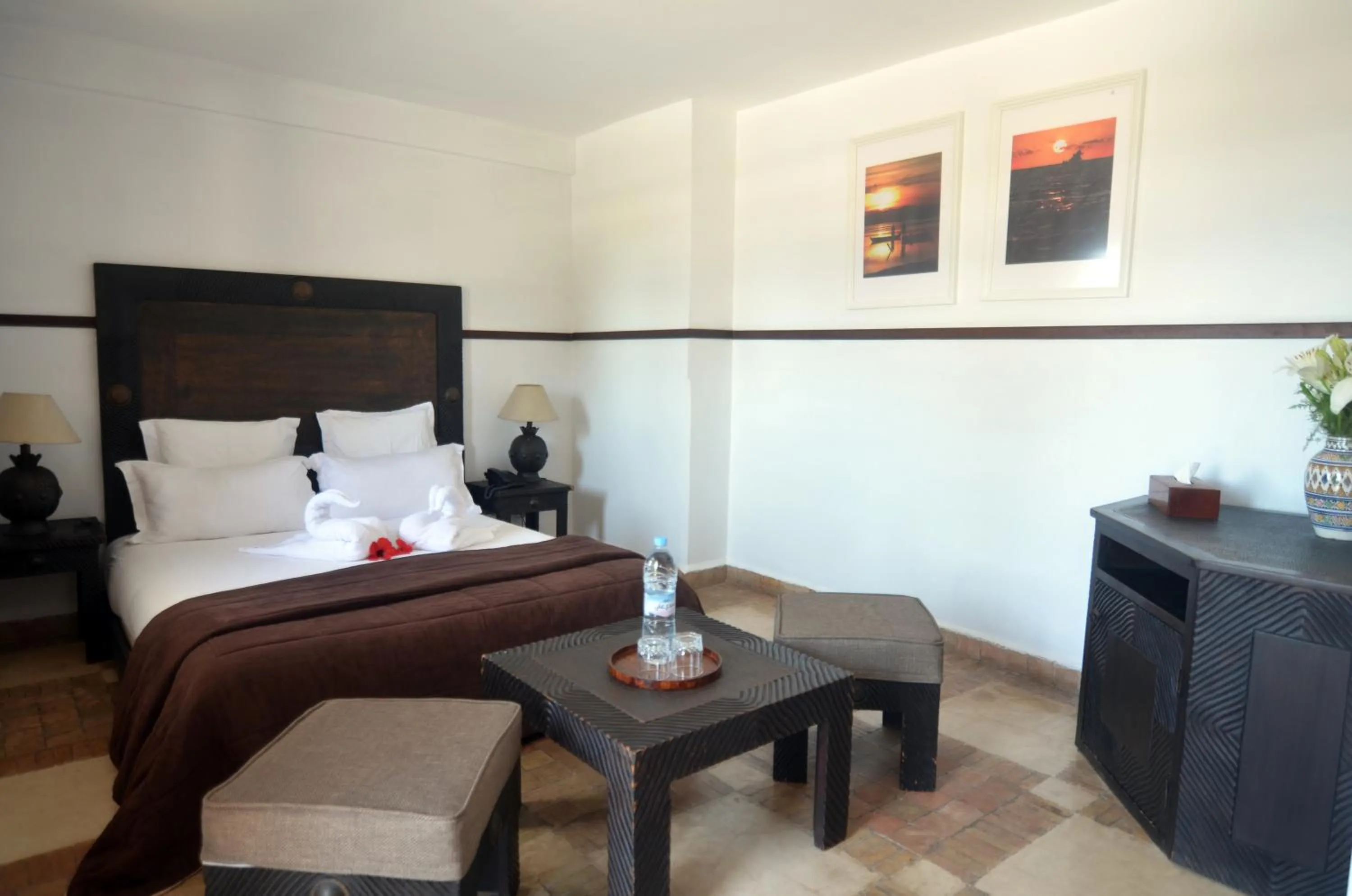 Bed in Hôtel Océan Vagabond