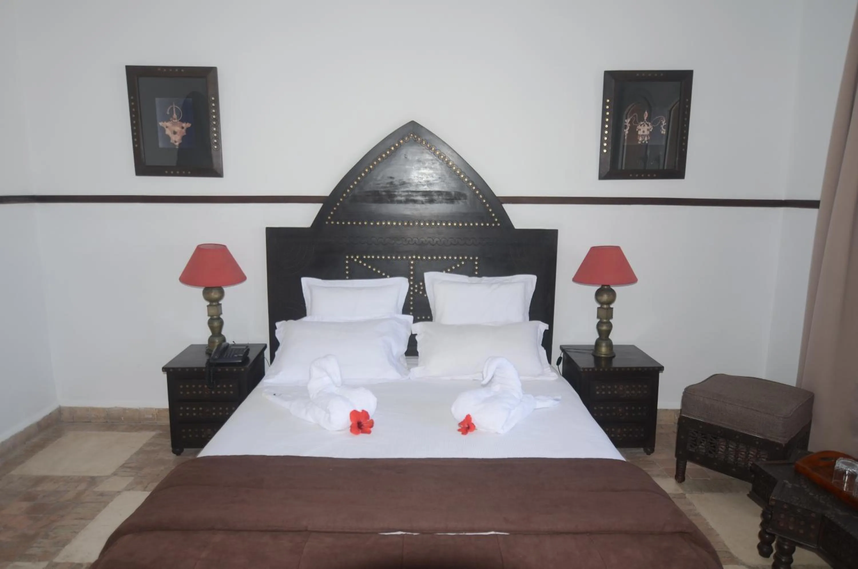 Bed in Hôtel Océan Vagabond