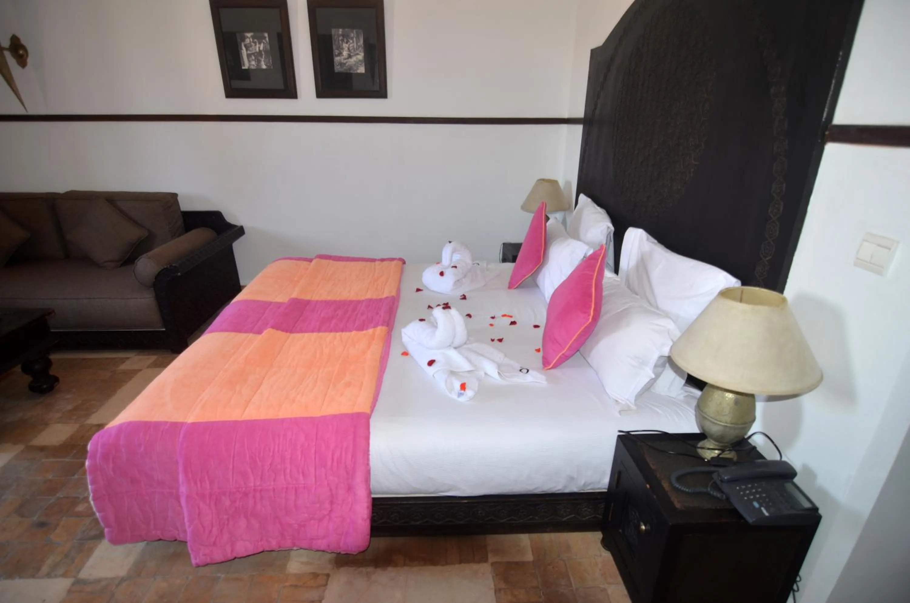 Bed in Hôtel Océan Vagabond