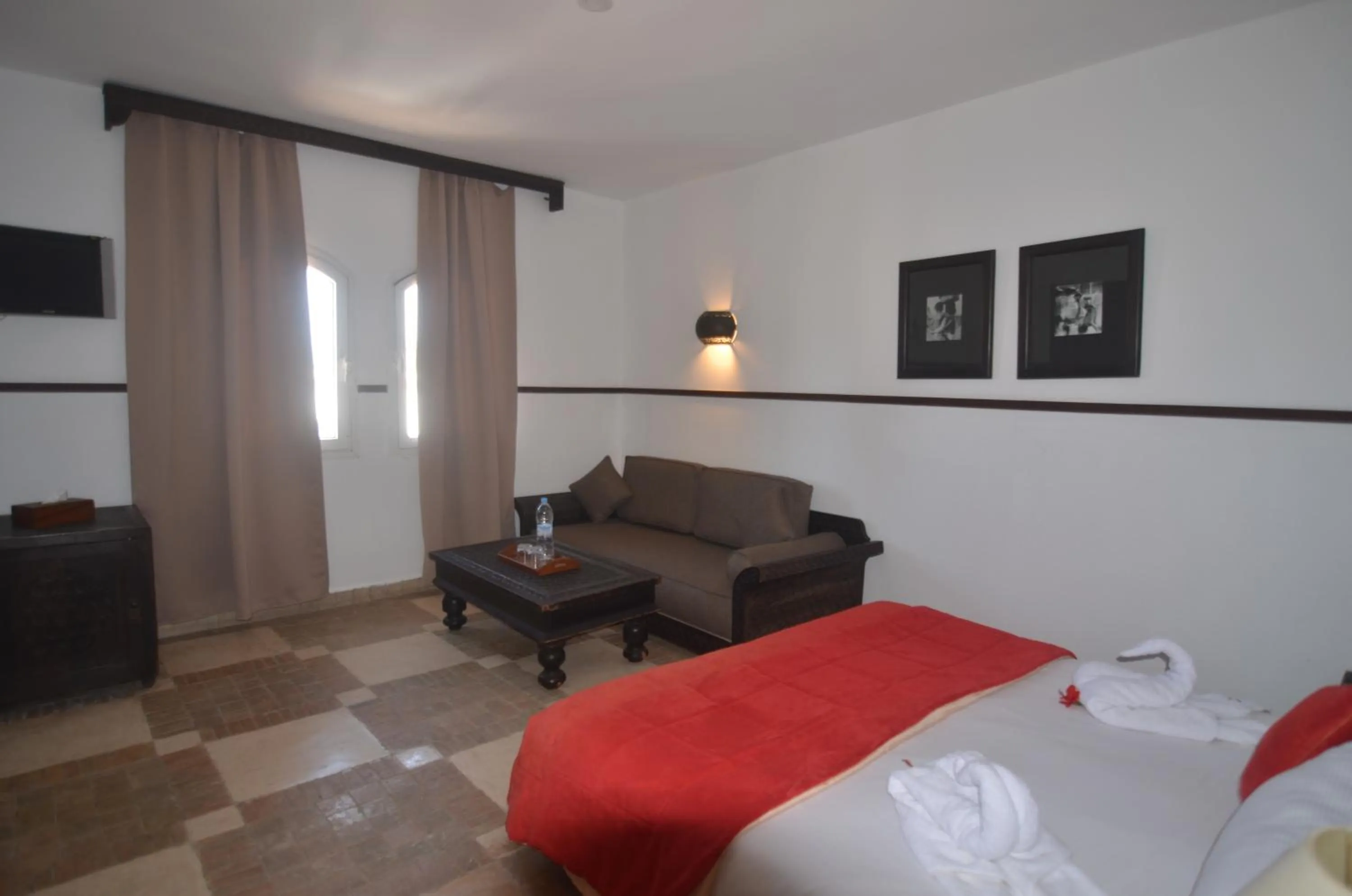 Bed in Hôtel Océan Vagabond