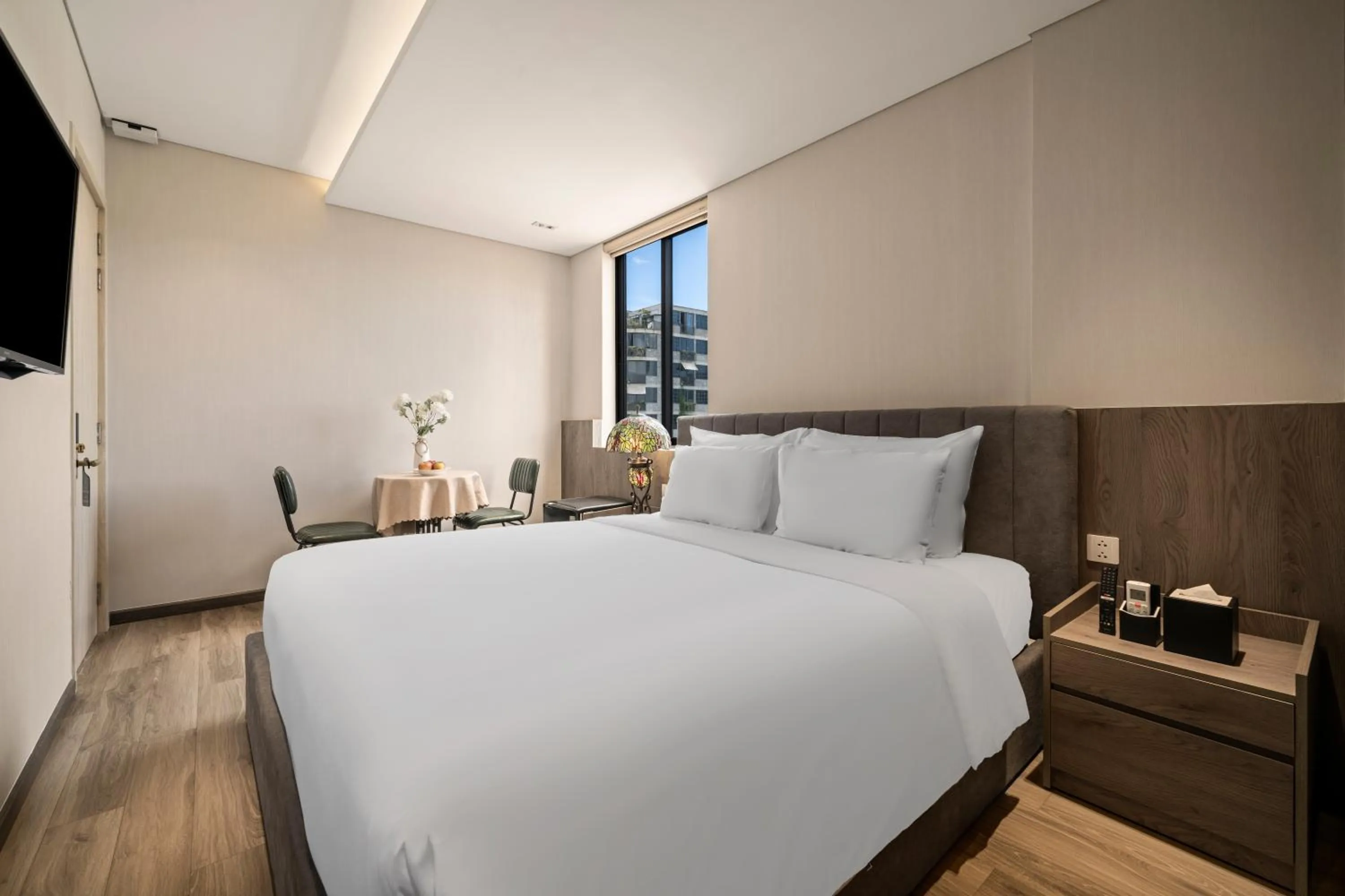 Bed in Tashi Ocean Garden & Apartment Da Nang - My Khe Beach