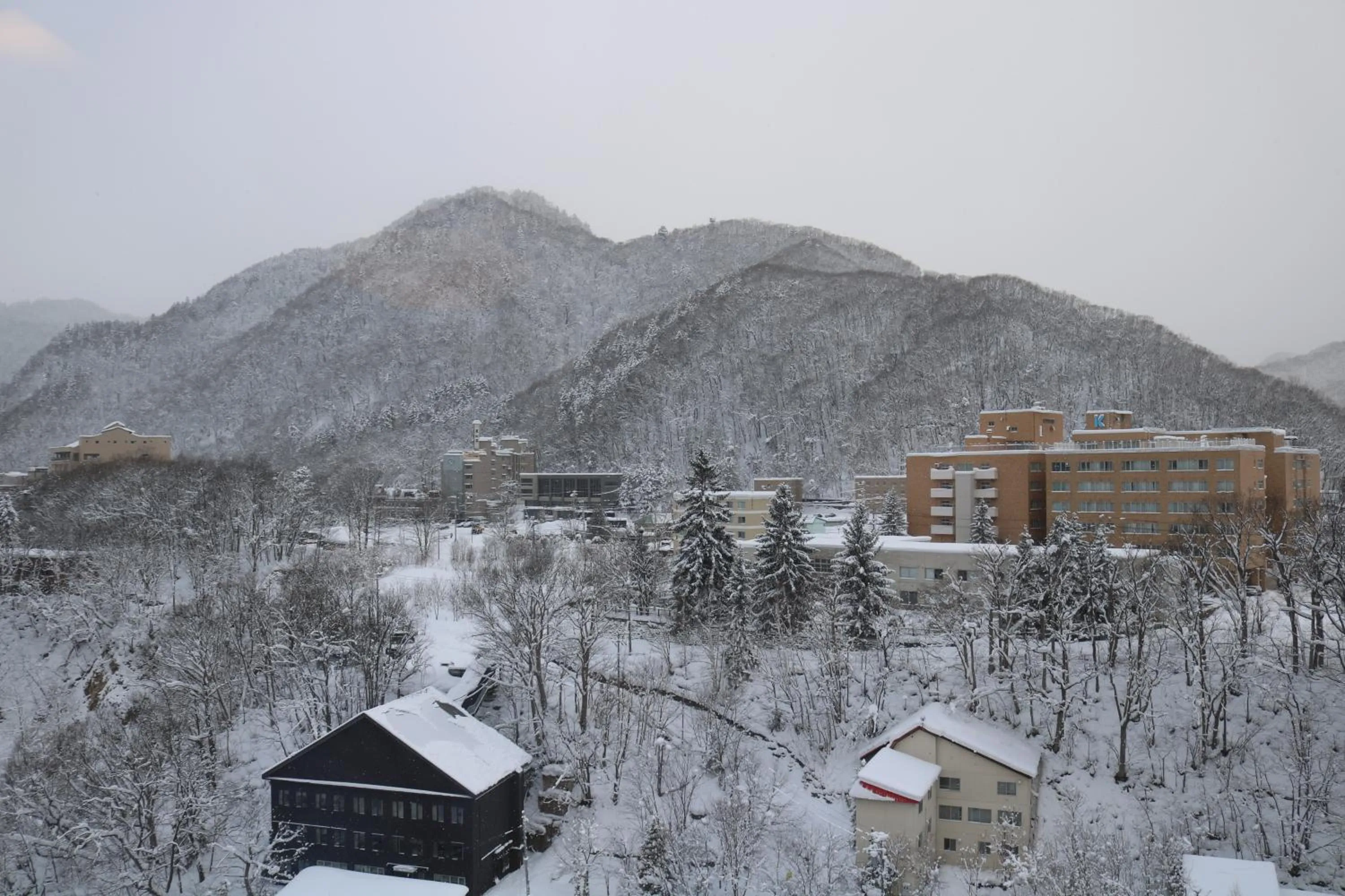Natural landscape in Jozankei Onsen Yurakusoan