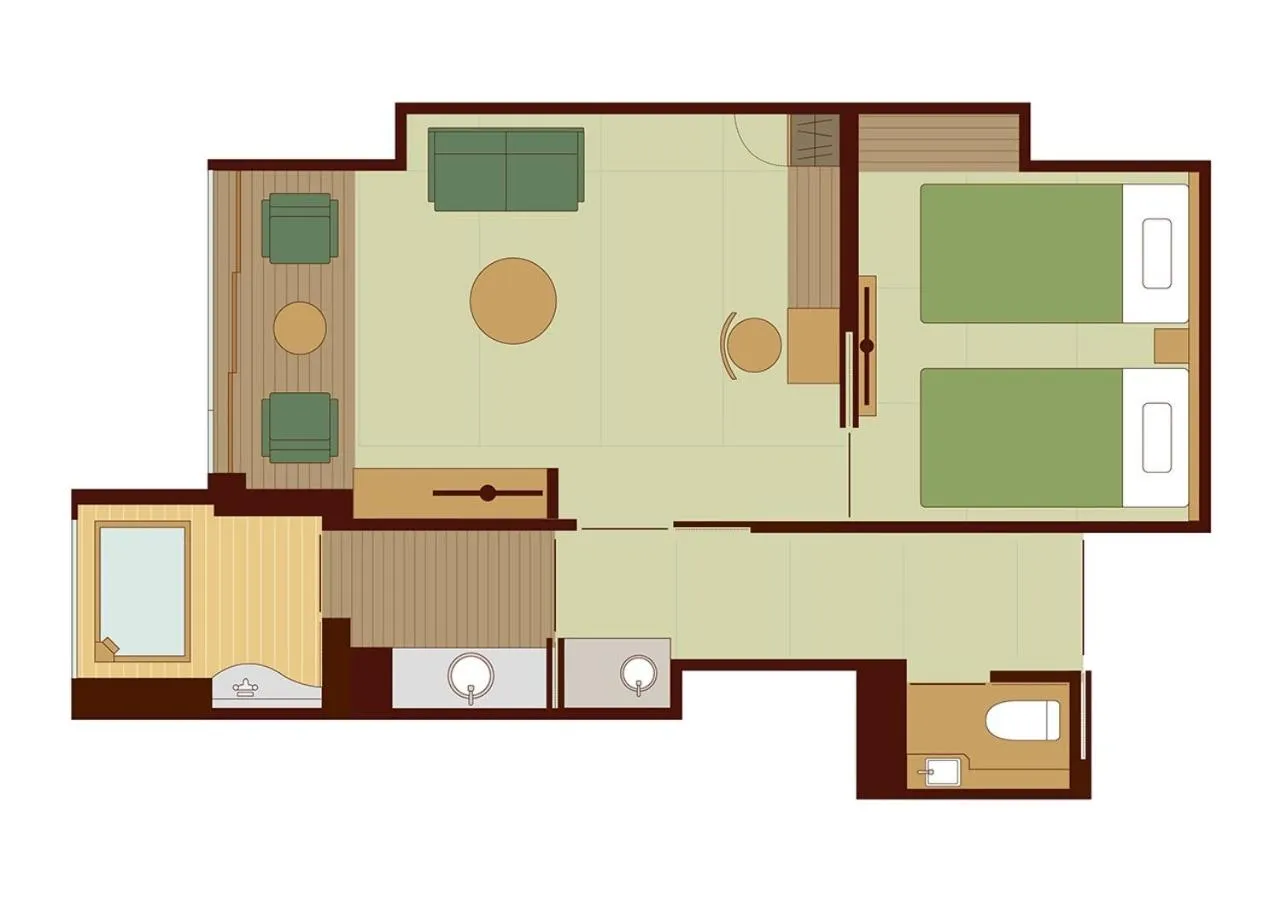 Floor plan in Jozankei Onsen Yurakusoan