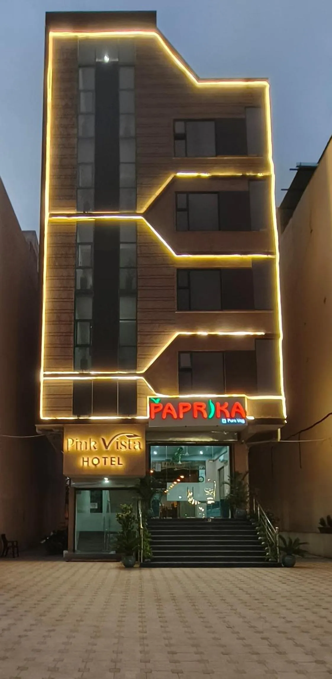 Property building in Pink Vista Hotel