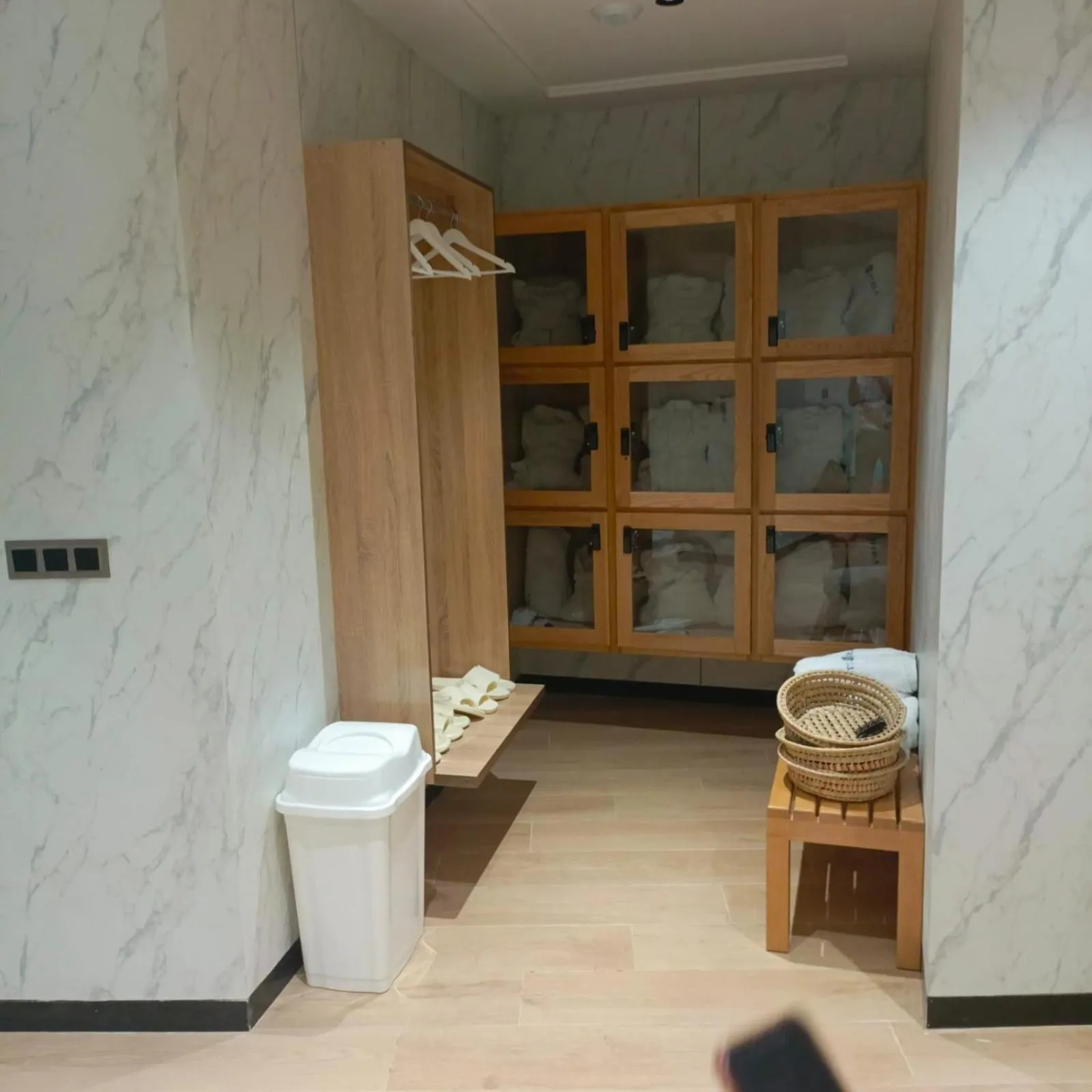 Steam room in Hôtel La Perla