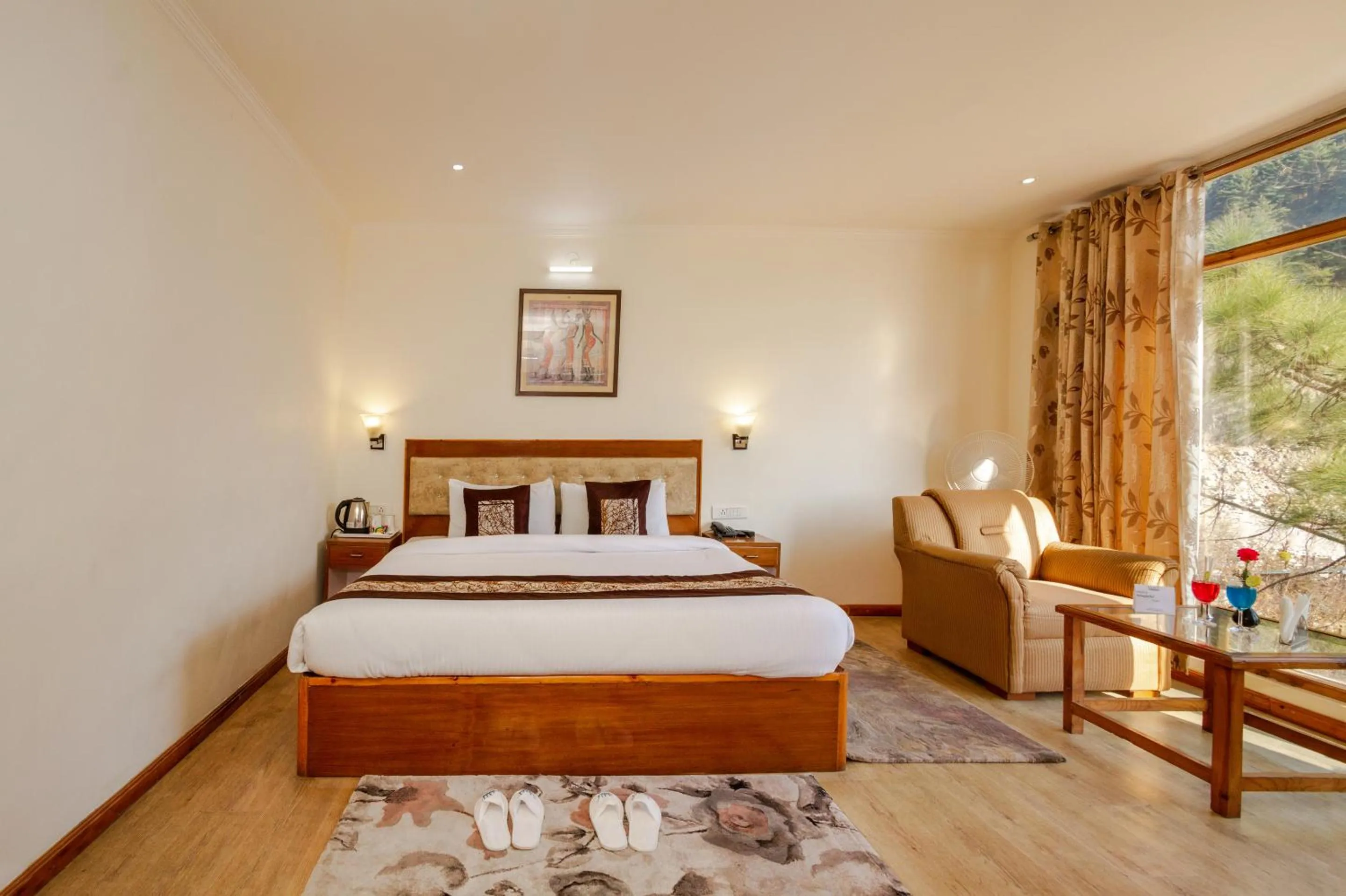 Photo of the whole room, Bed in Vaayu Resorts And Spa