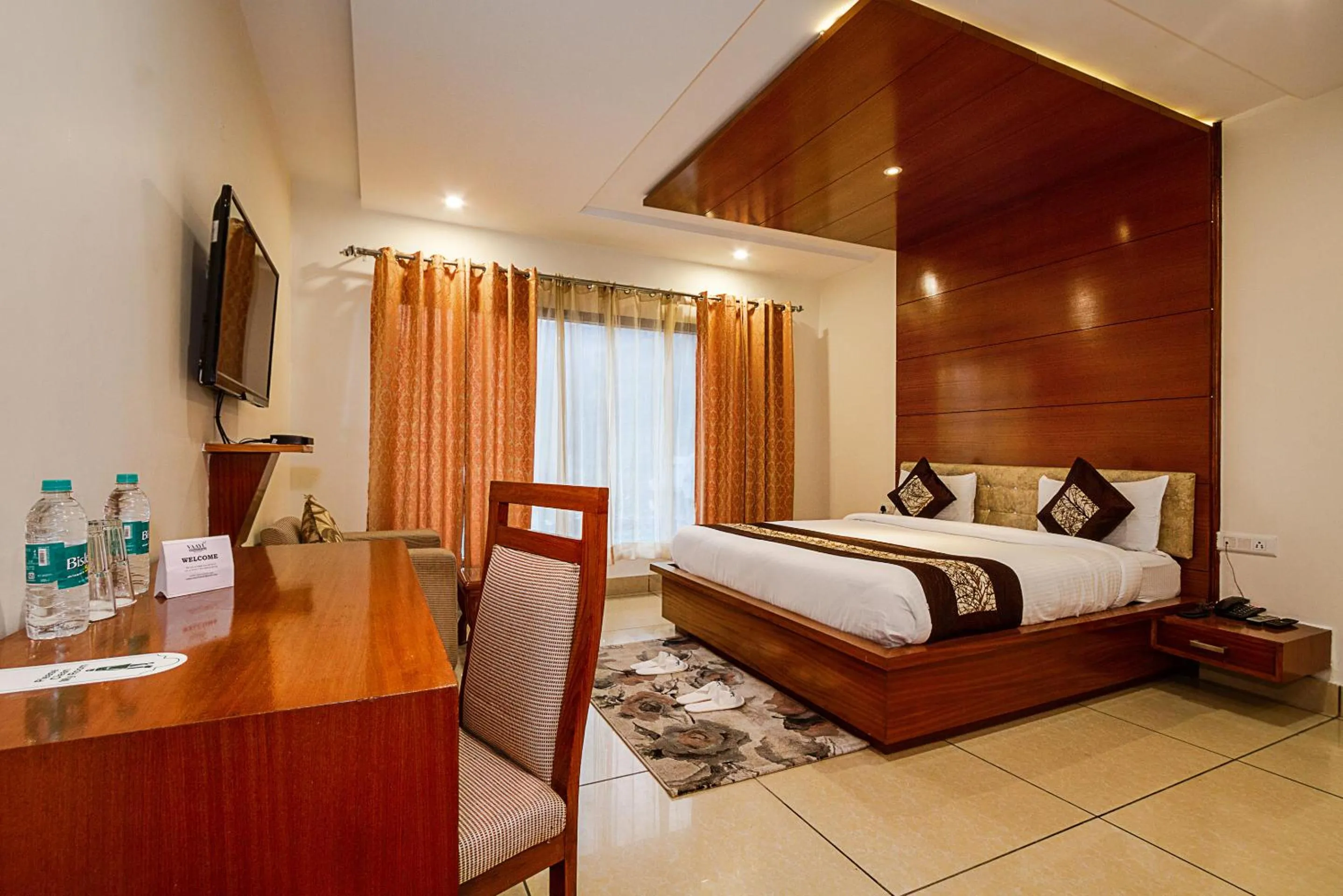 Bed in Vaayu Resorts And Spa