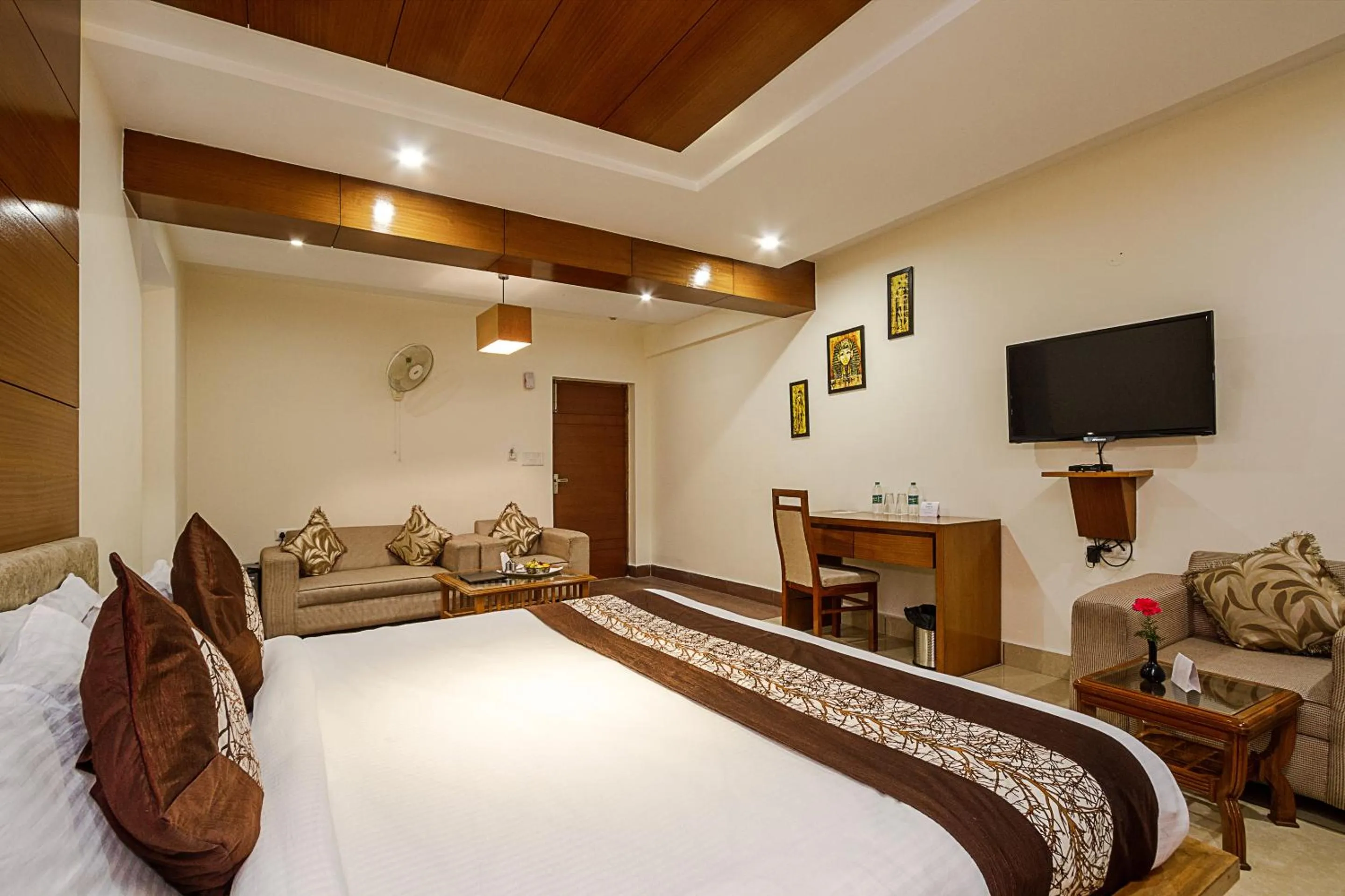 Bed in Vaayu Resorts And Spa