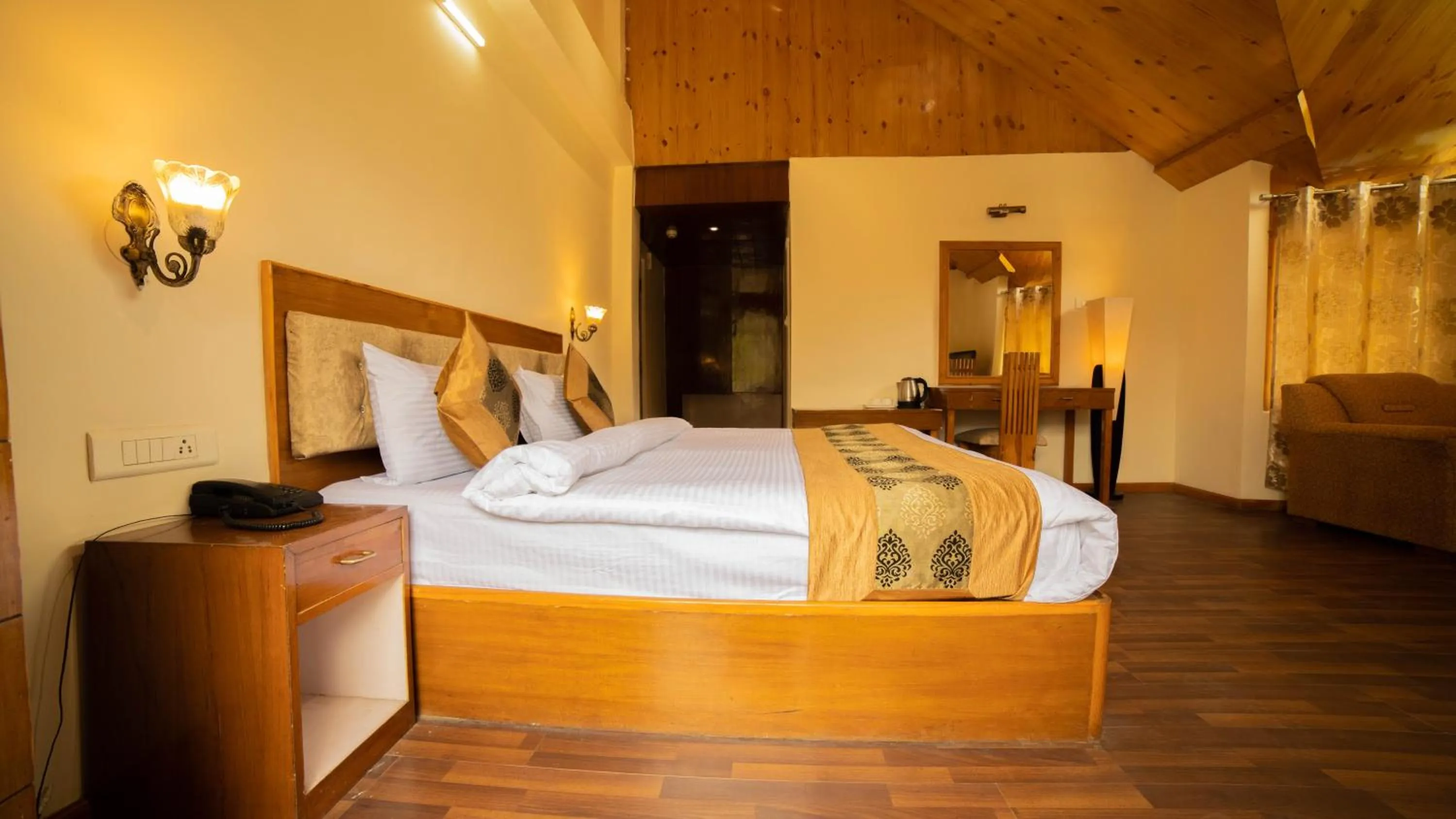 Photo of the whole room, Bed in Vaayu Resorts And Spa