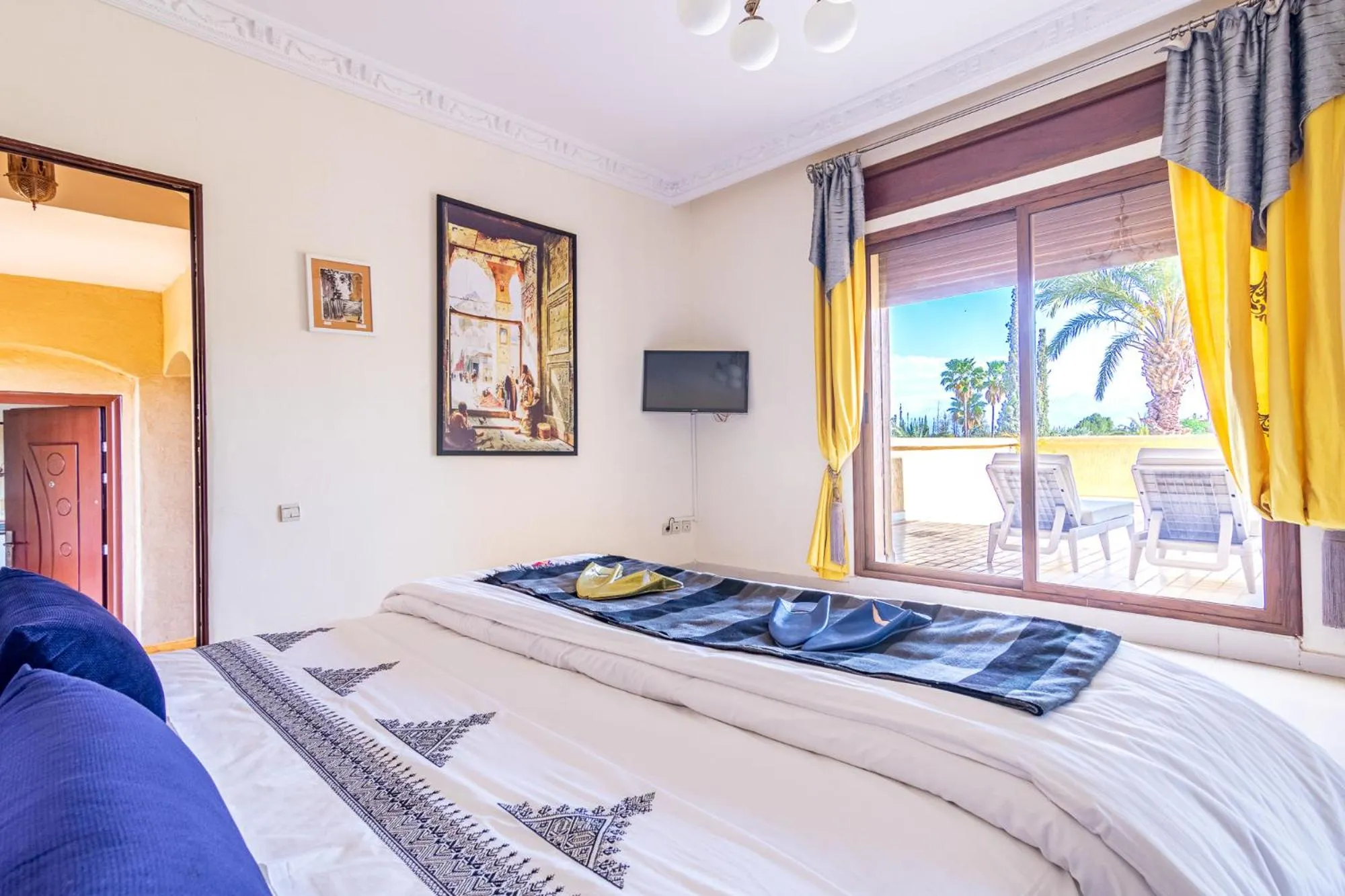 Bed in Palais les sources de l'atlas & spa