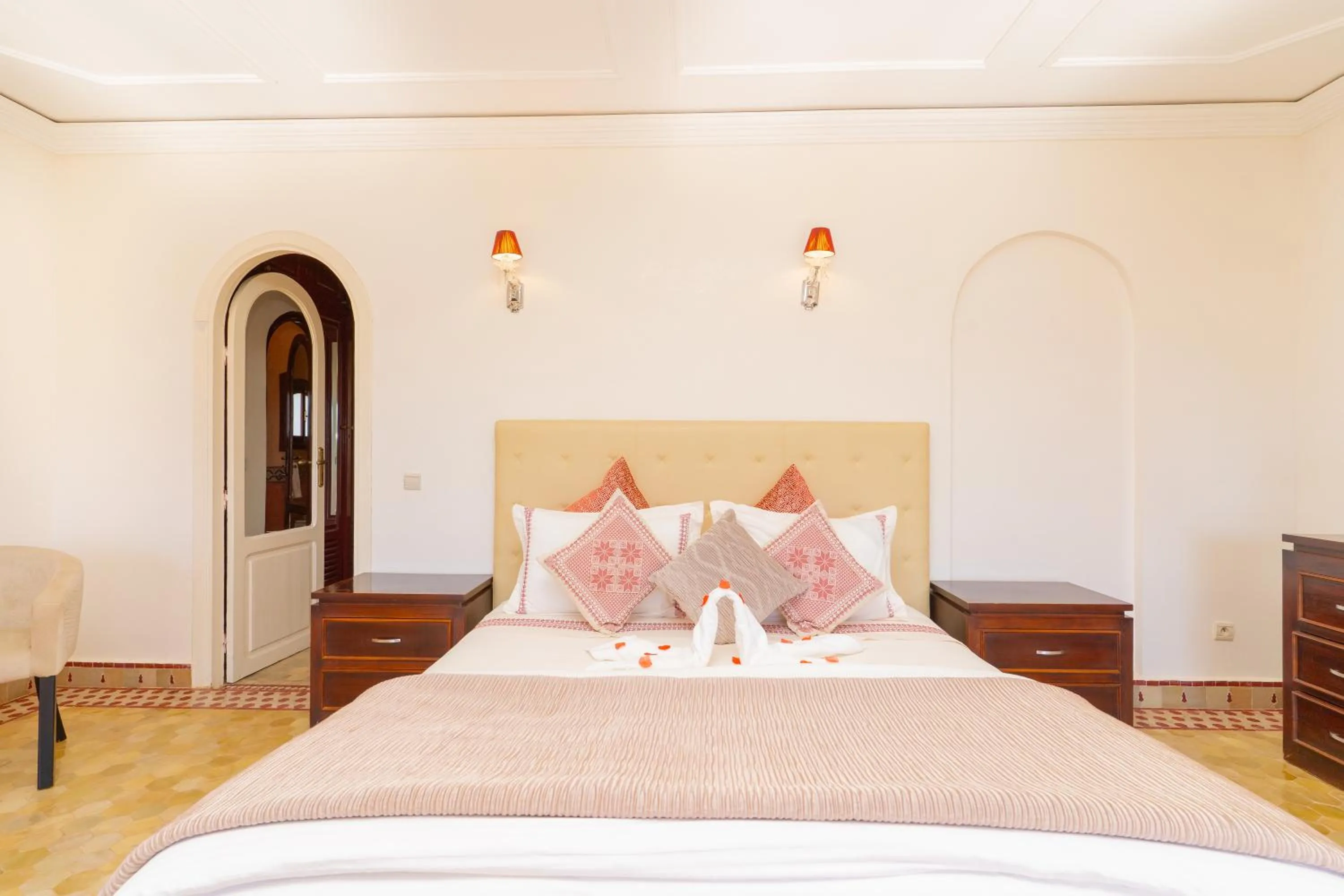 Bed in Palais les sources de l'atlas, Padel & spa