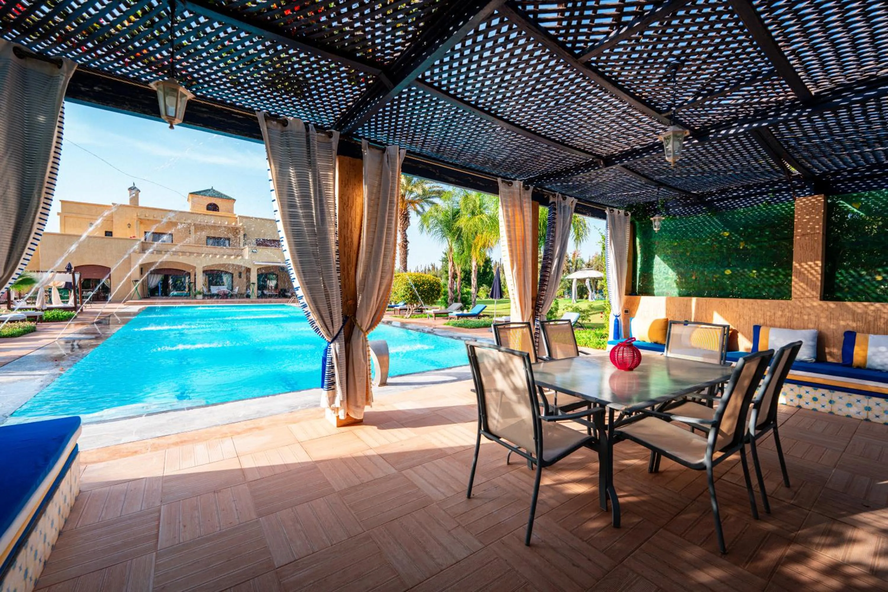 Patio in Palais les sources de l'atlas & spa