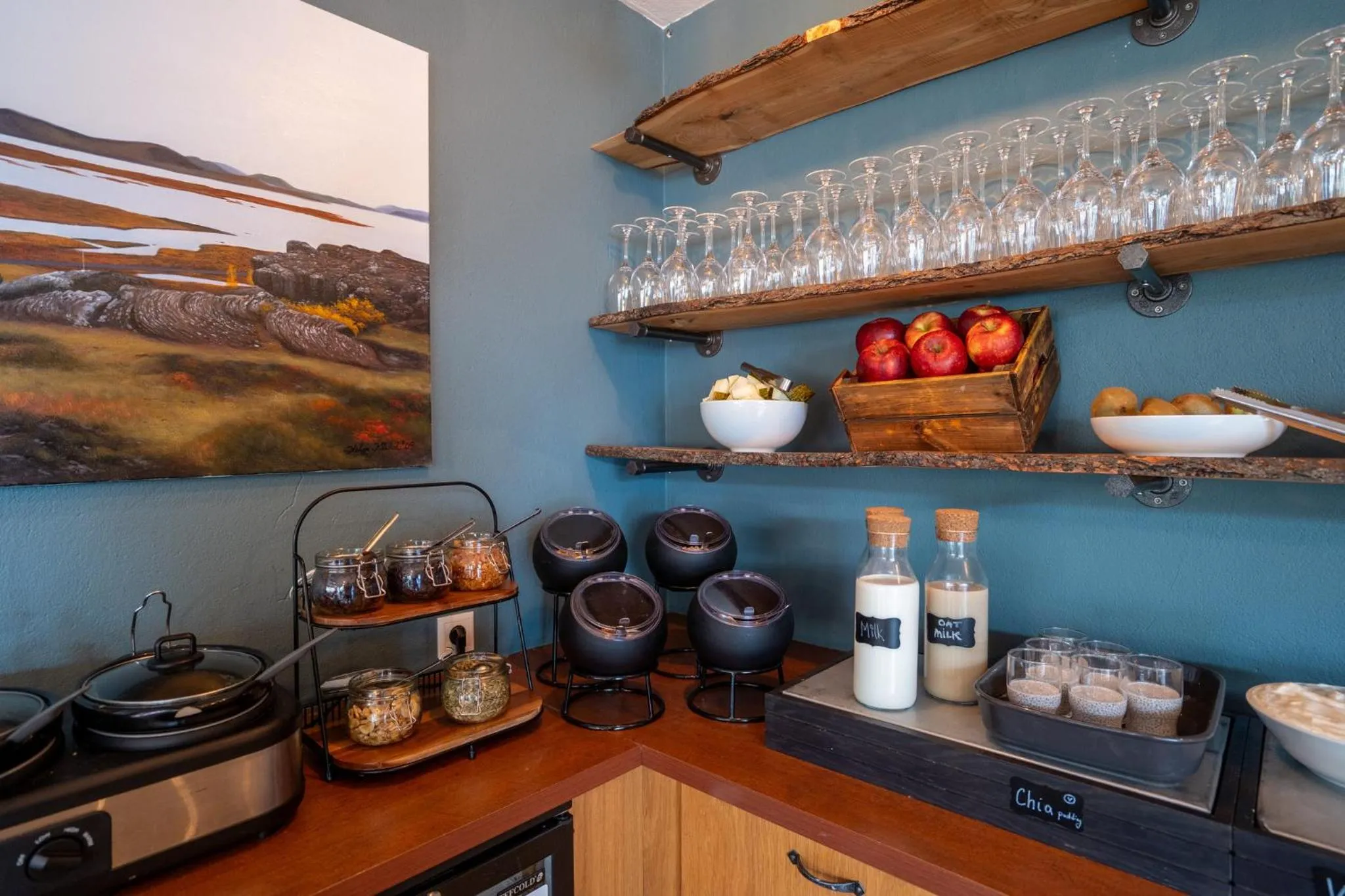 Buffet breakfast in Hotel Breiddalsvik