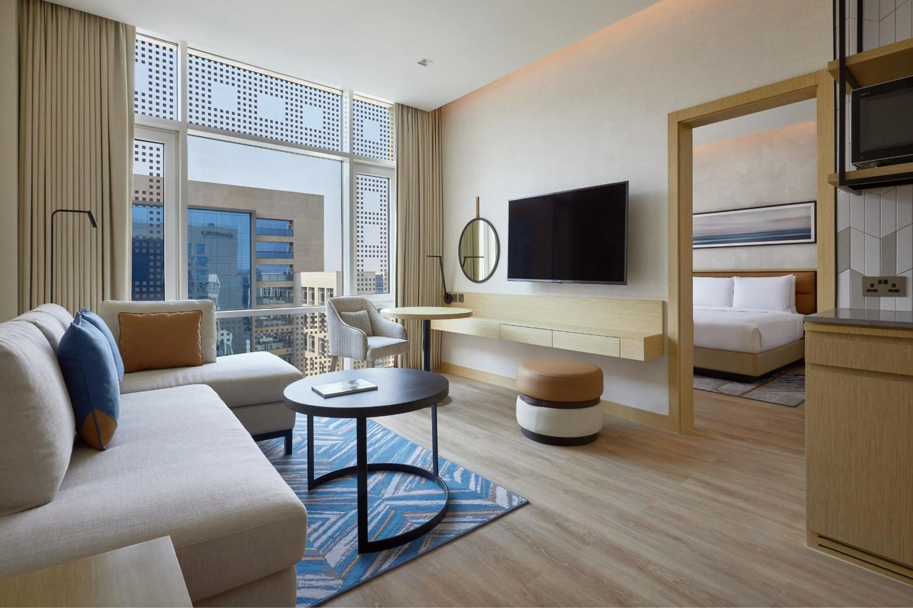 Bedroom, Bed in Courtyard by Marriott Jubail