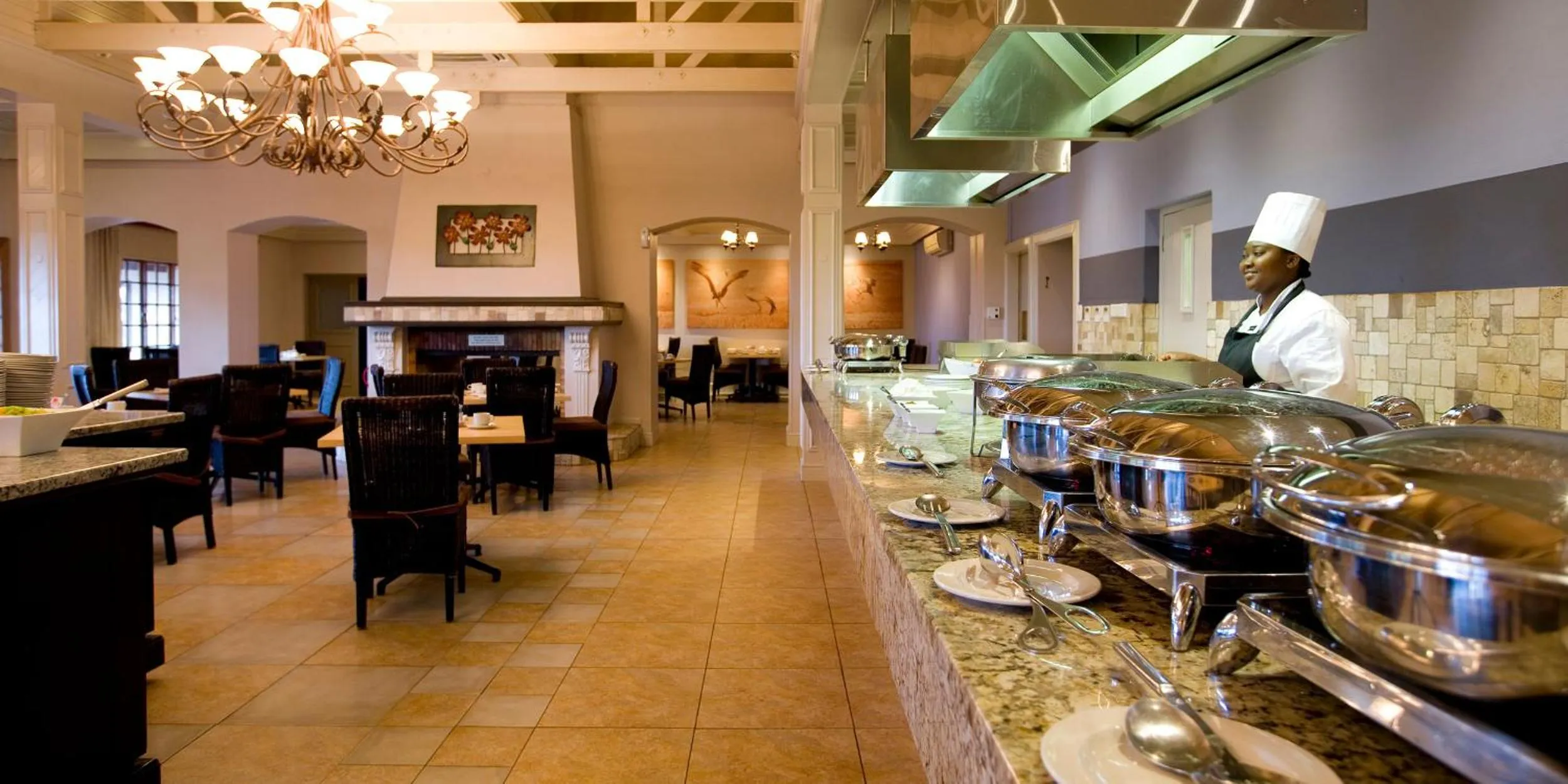 Restaurant/places to eat in The Caledon Hotel and Spa