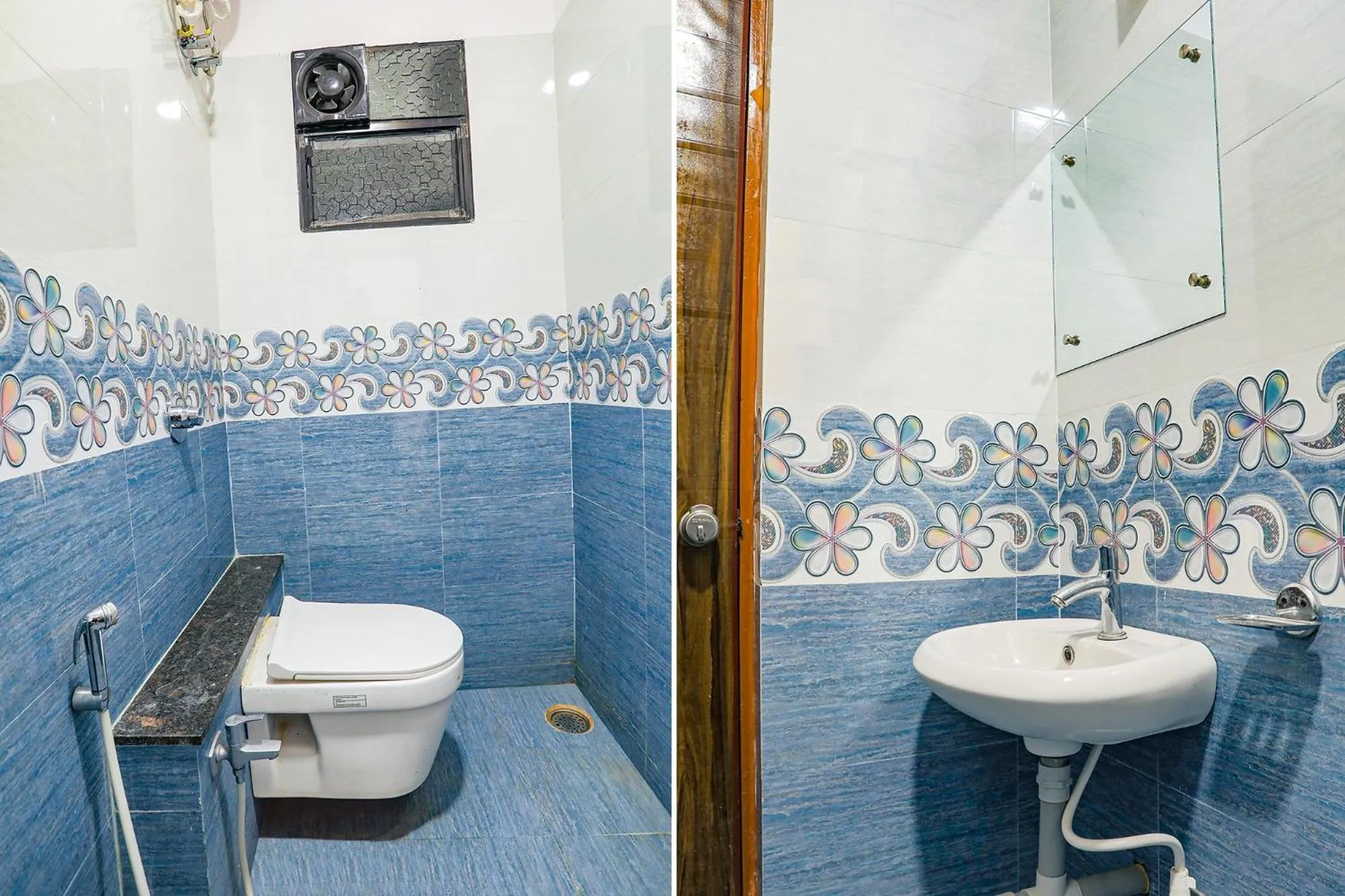 Bathroom in FabHotel Royal Stay - Beltarodi