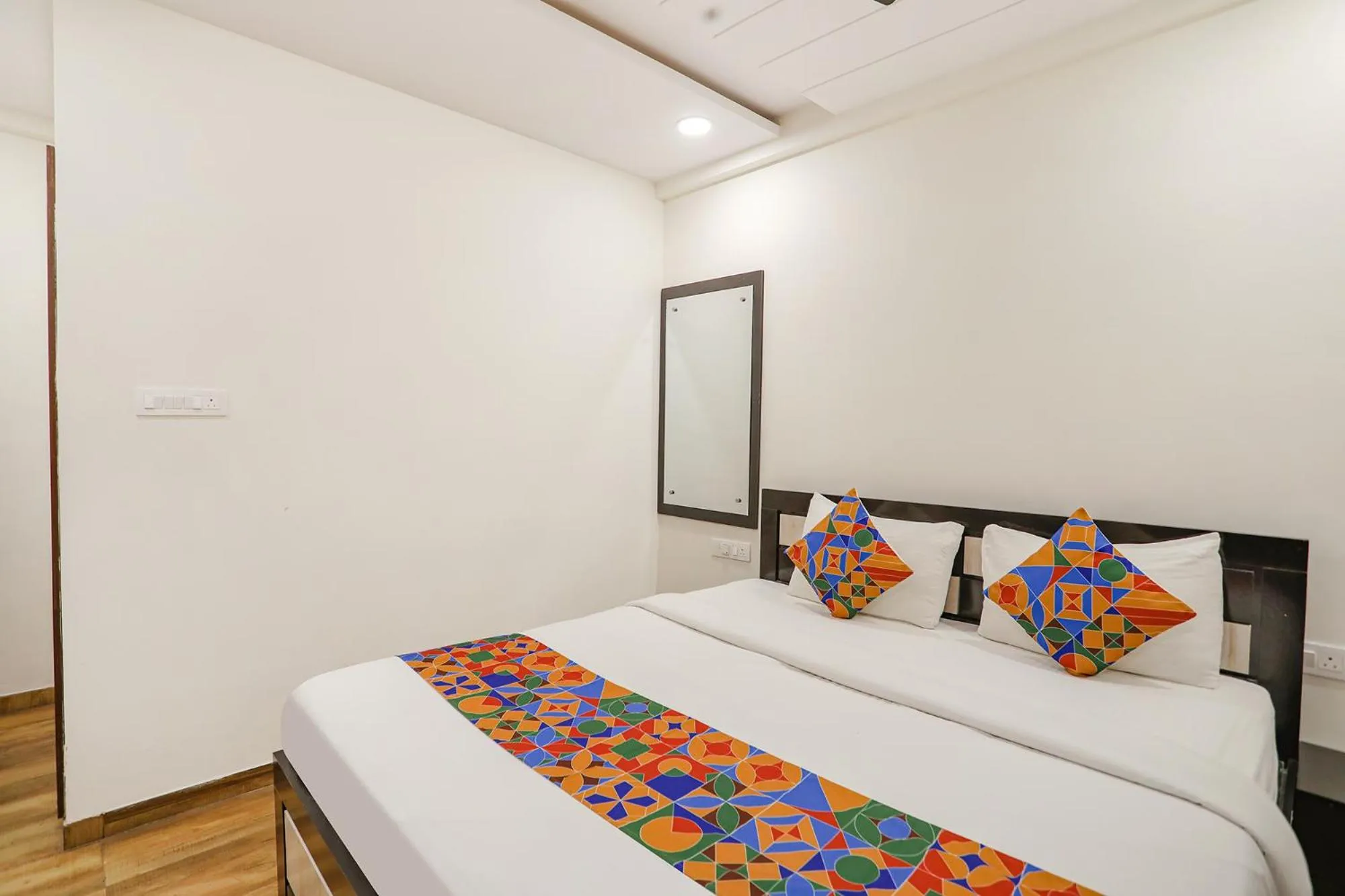 Bed in FabHotel Royal Stay - Beltarodi