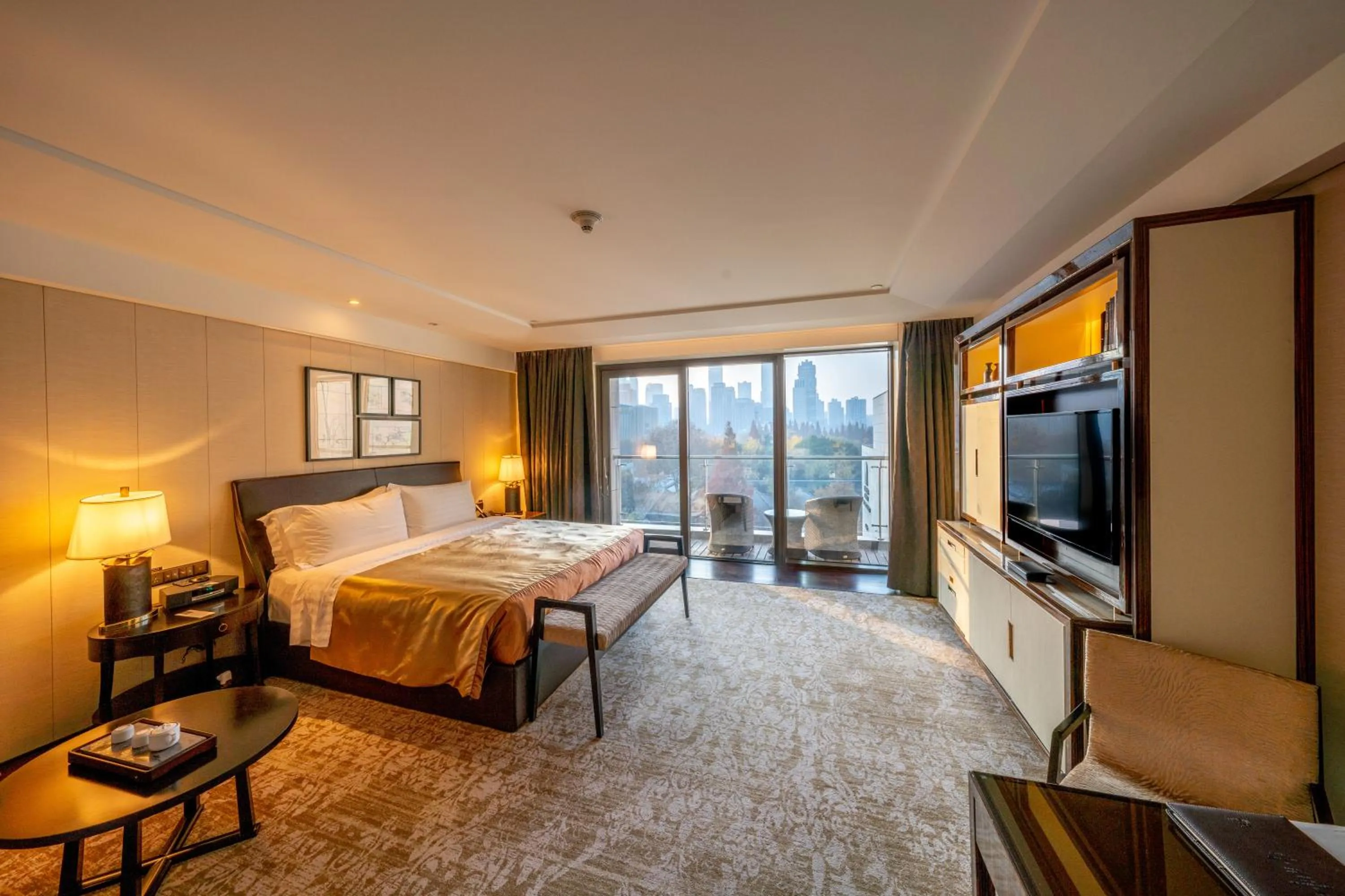 Bed in The Grand Mansion Hotel,Nanjing