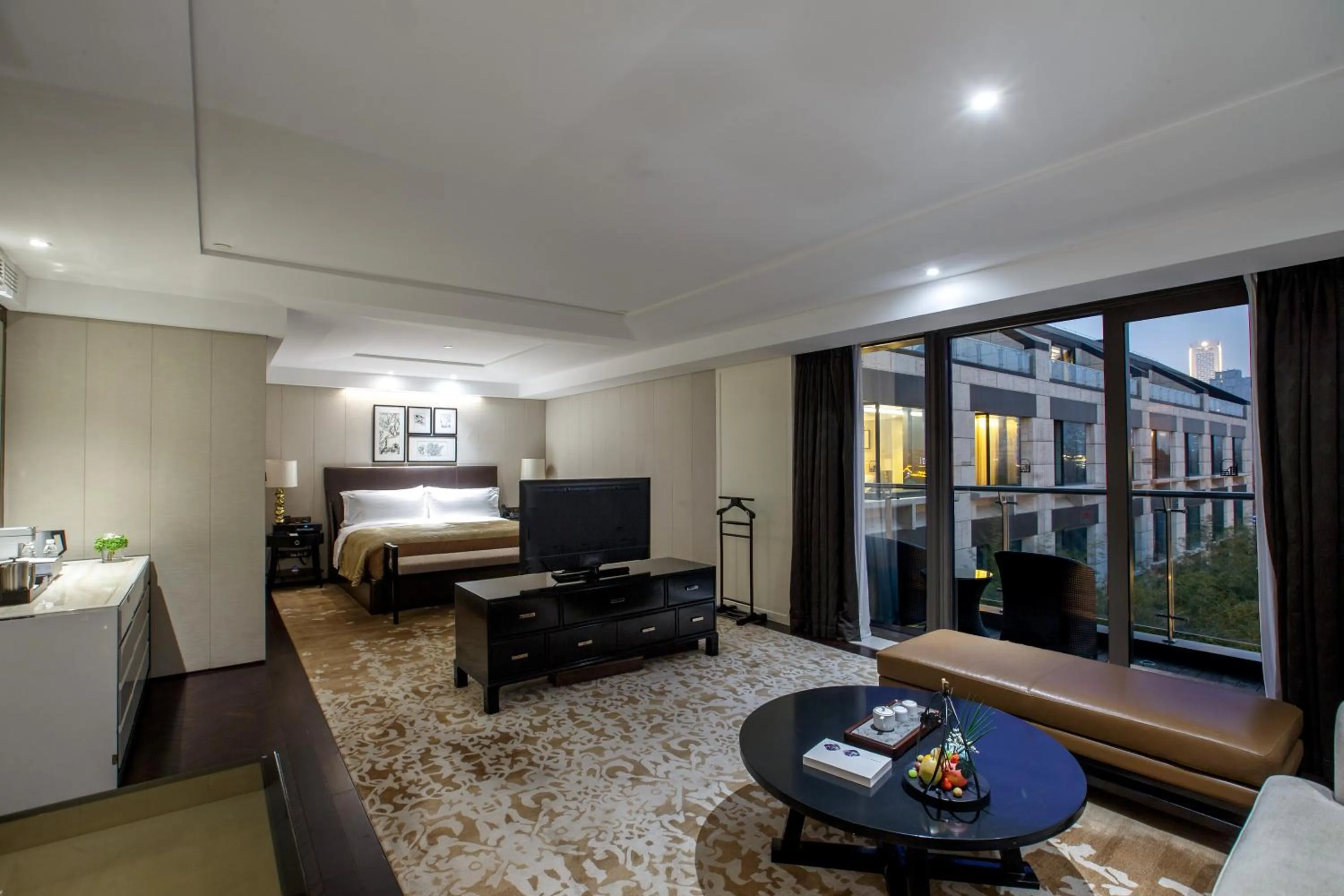 Bed in The Grand Mansion Hotel,Nanjing