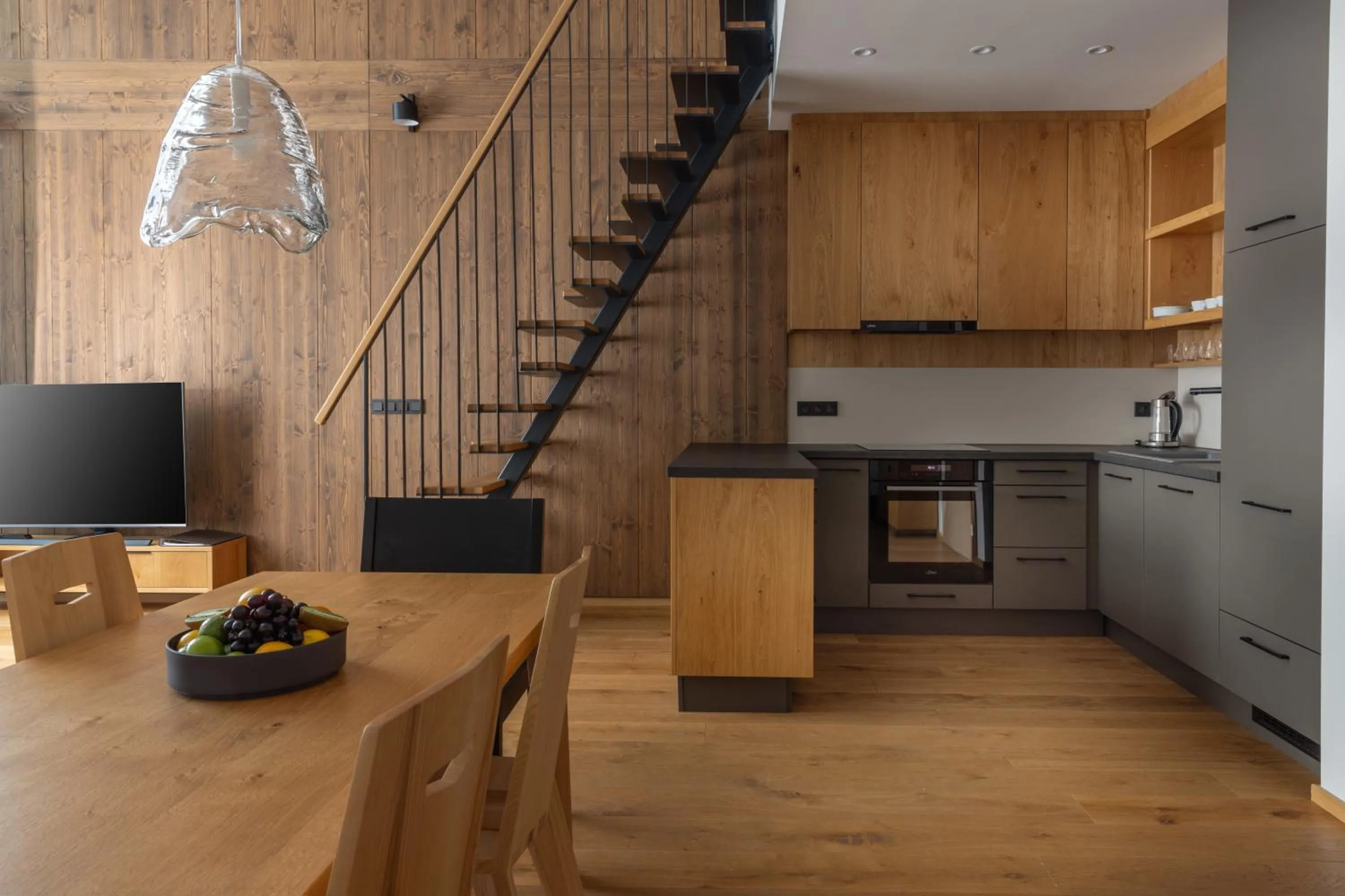 Kitchen or kitchenette in Aldrov Resort