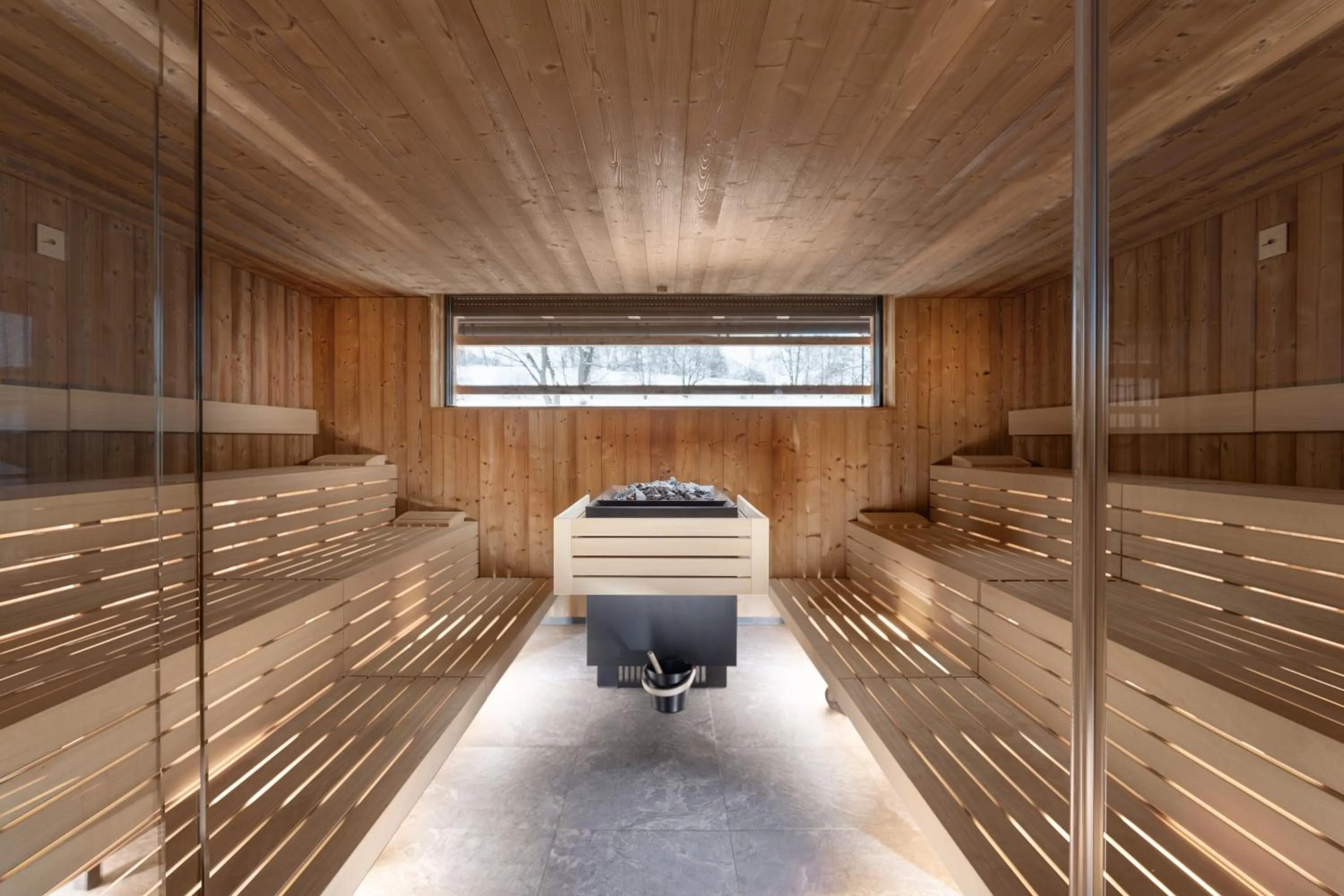 Sauna in Aldrov Resort