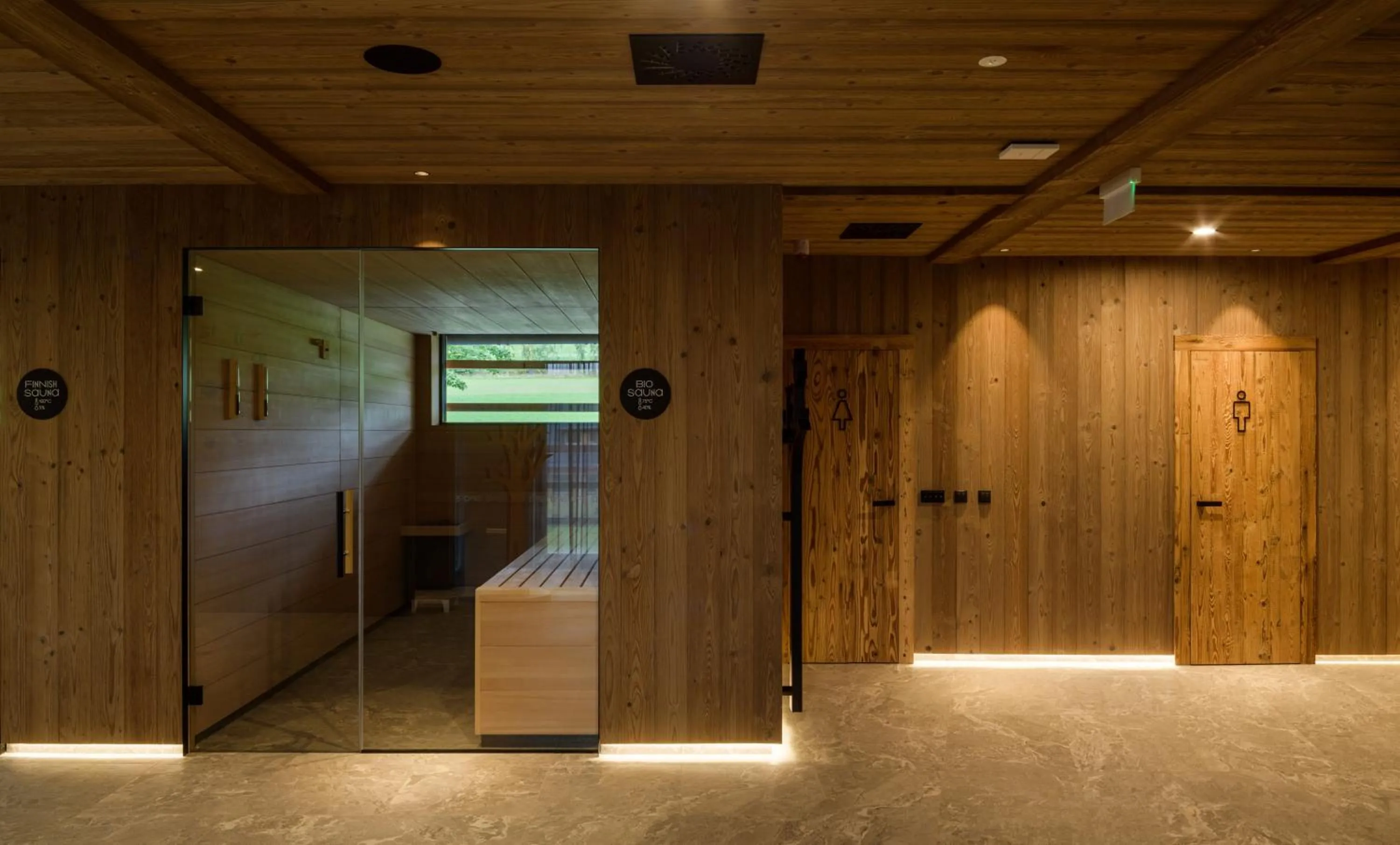 Sauna in Aldrov Resort
