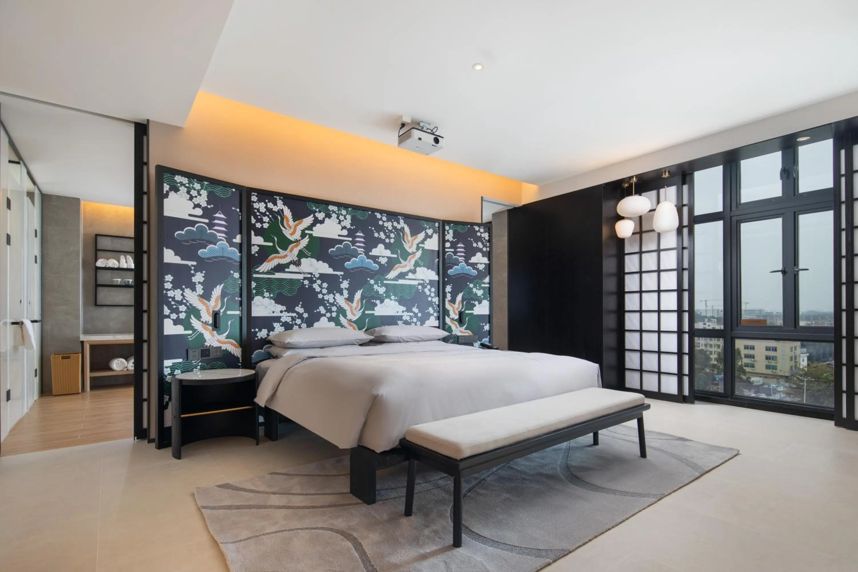 Photo of the whole room, Bed in GINCO Hotel Guangzhou Baiyun Airport-24 Hour Airport Pick-up and Drop-off Service