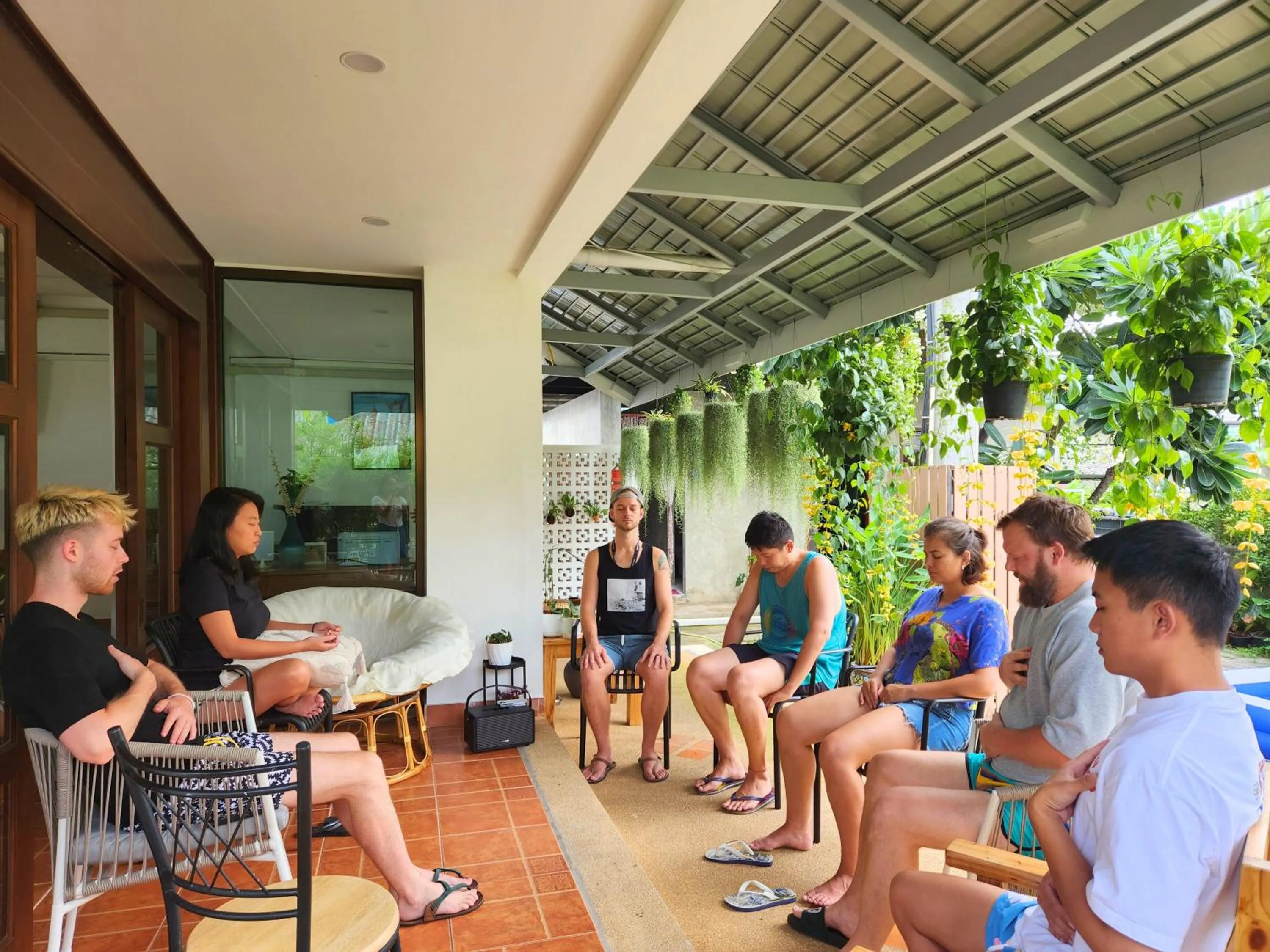 Patio in The Social Club Coliving and Coworking space