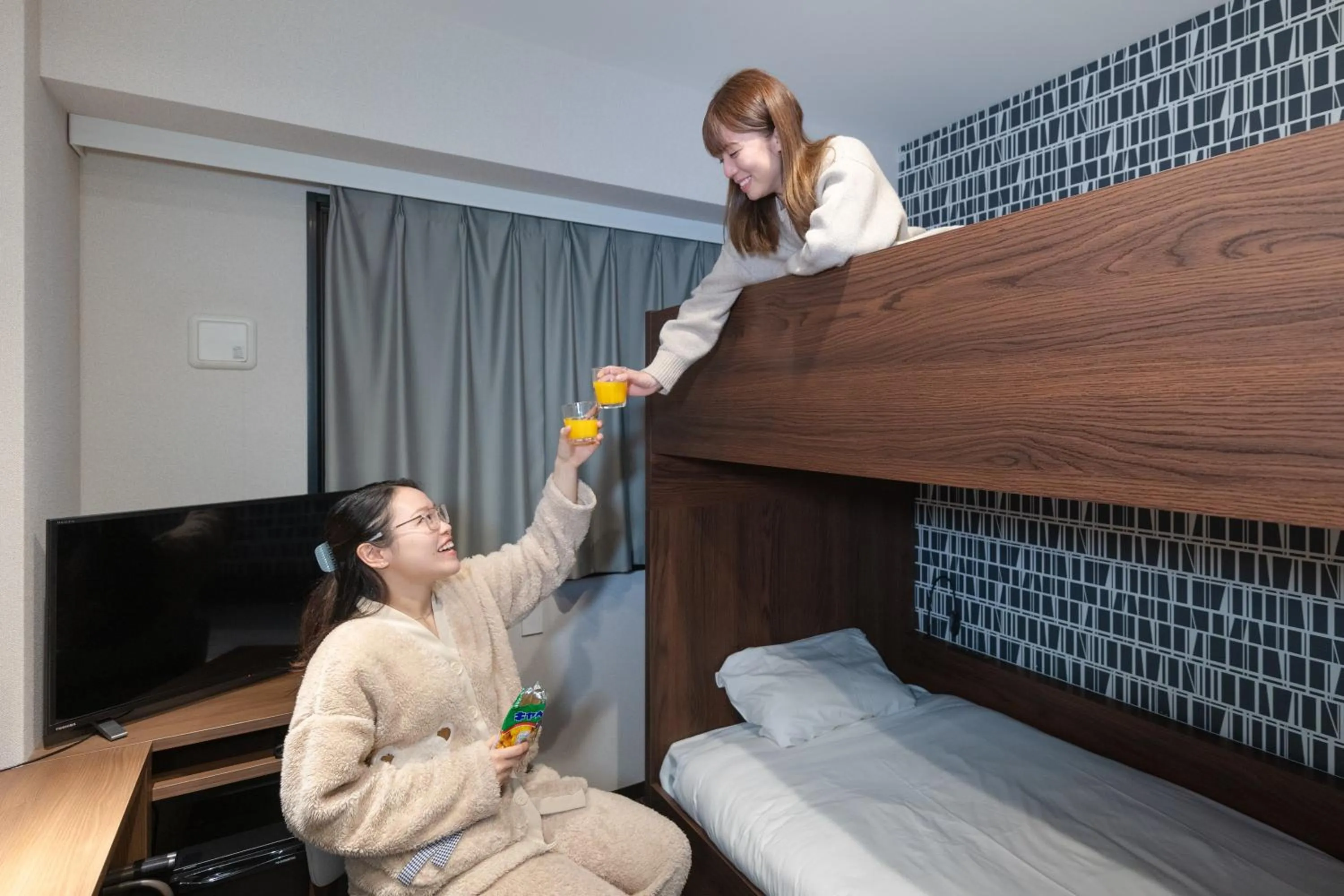 bunk bed, Bed in Hotel Sanrriott Osaka Hommachi