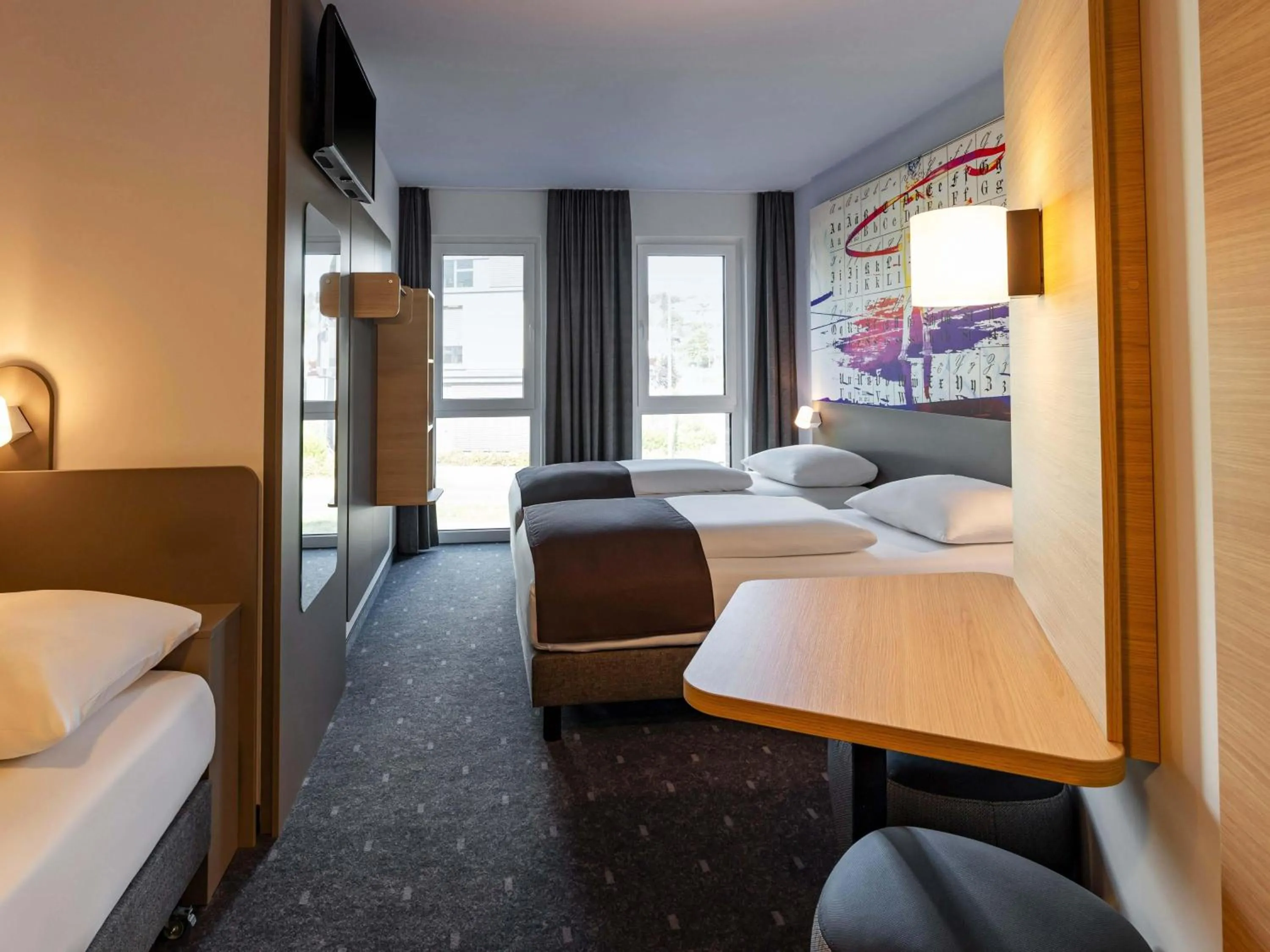 Photo of the whole room, Bed in B&B HOTEL Bad Hersfeld