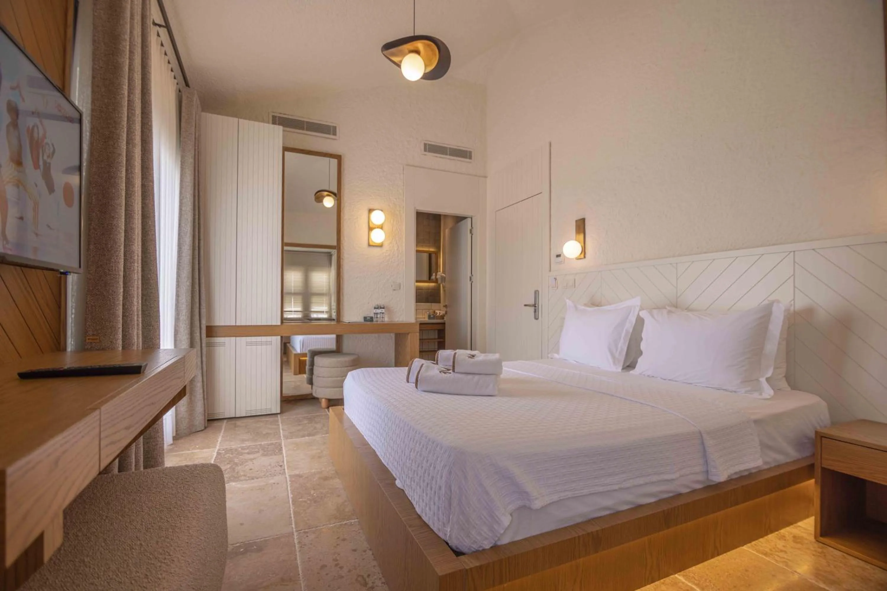 Bedroom, Bed in June Alaçatı Adult Only